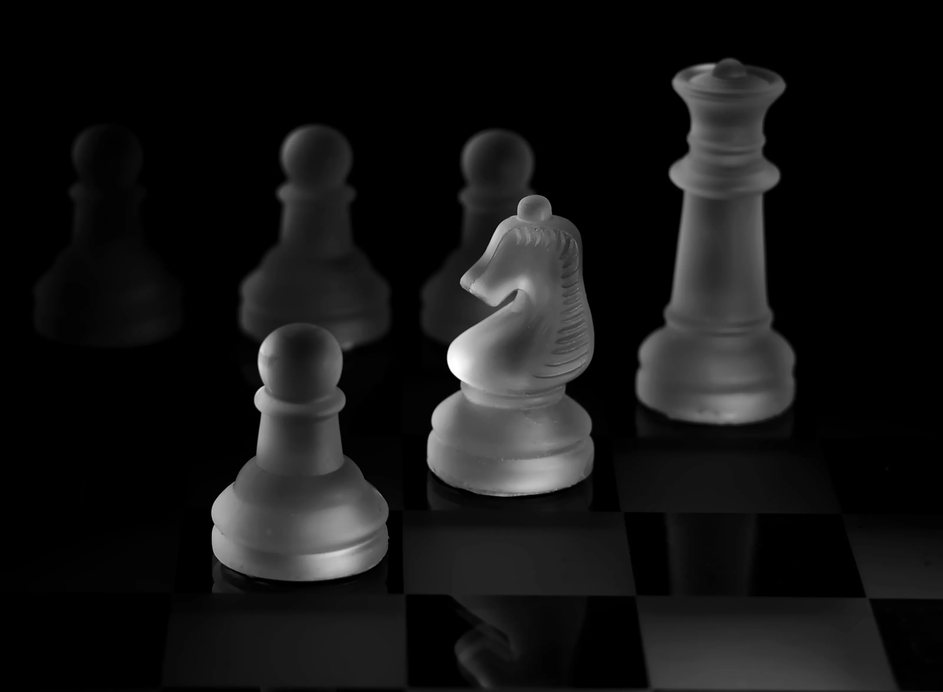 Board Games and Card Games in Black and White