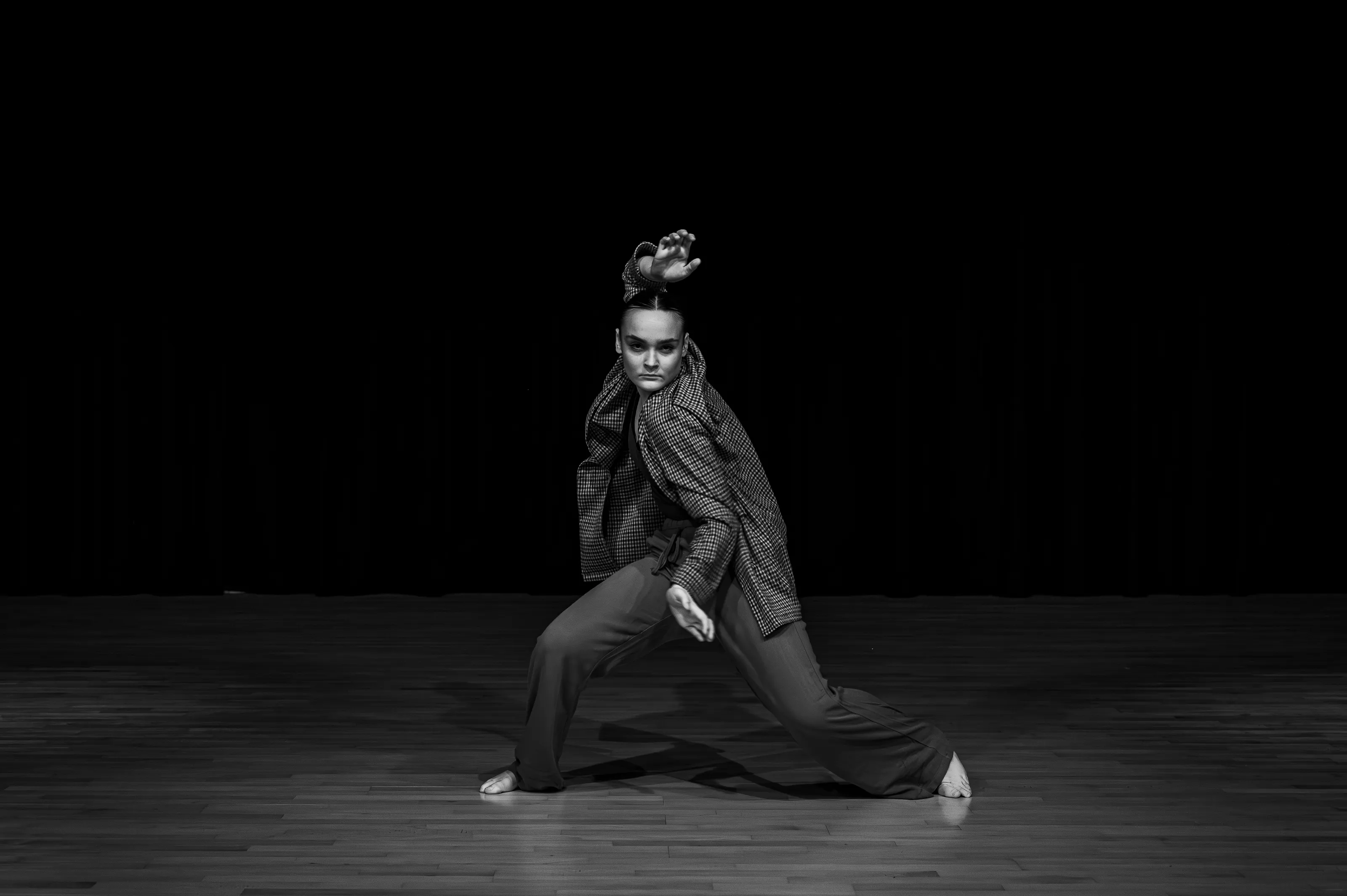 One Dancer in Black and White