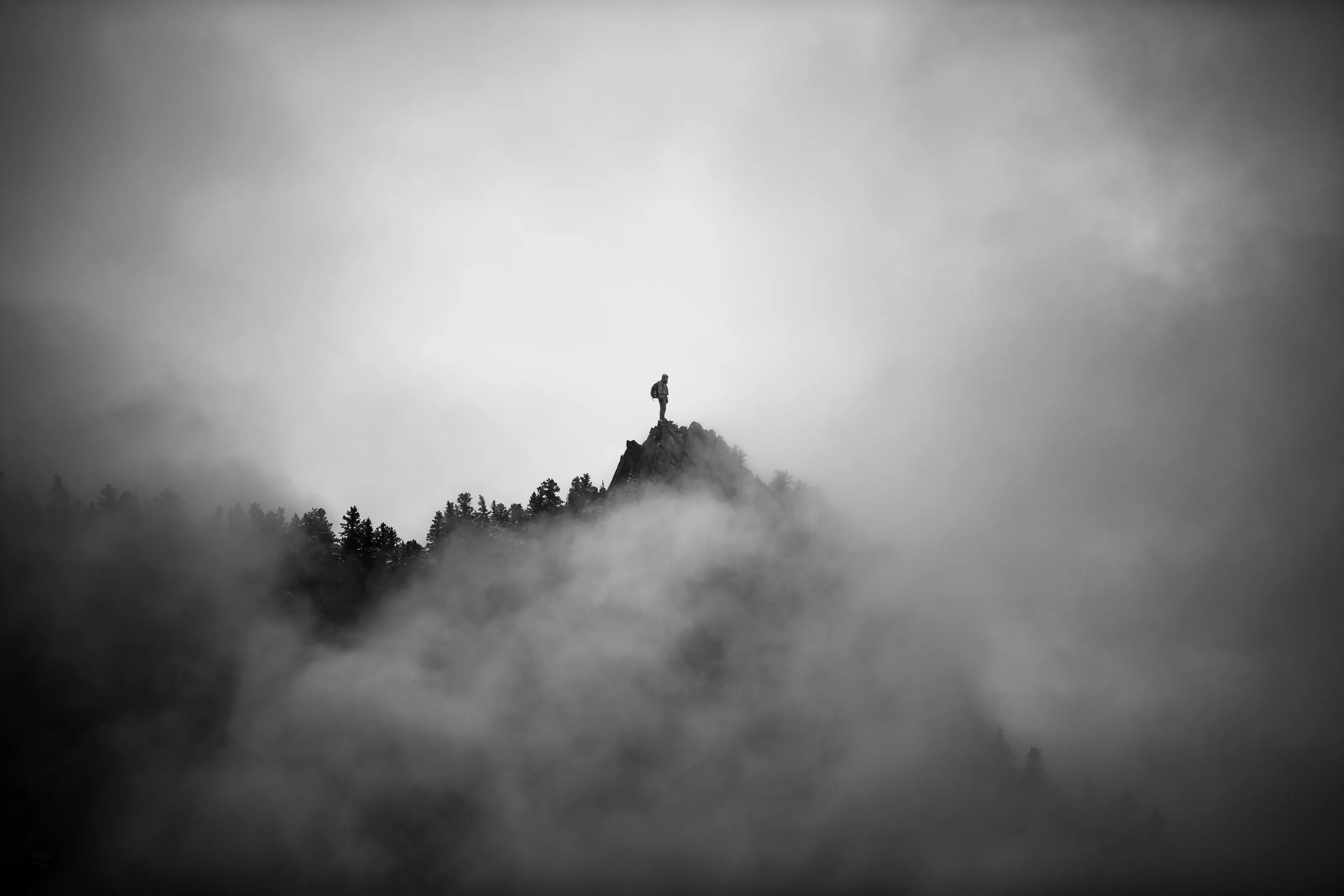 People Showing the Scale of Nature