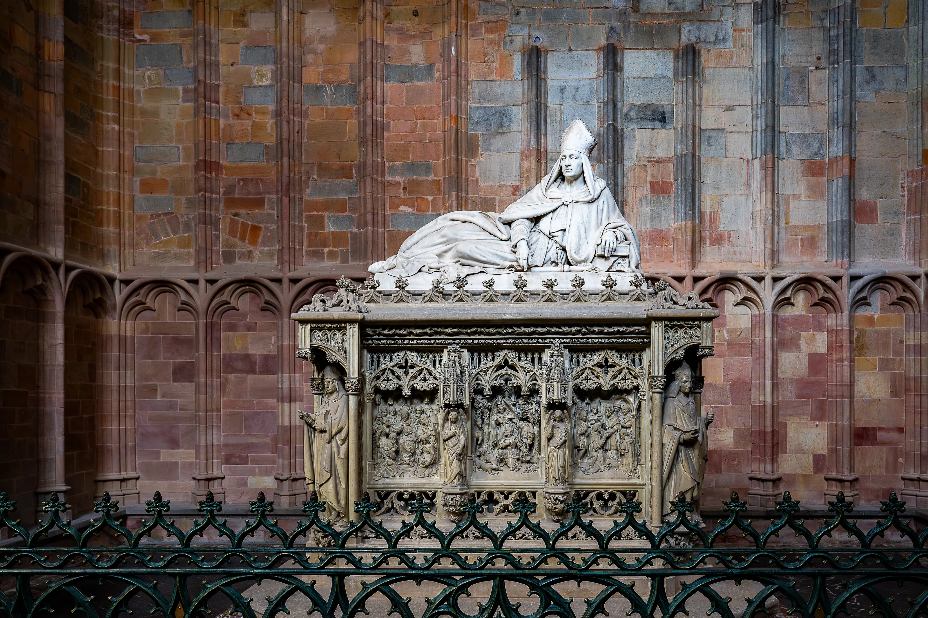 Statues, Monuments or Graves Inside Churches