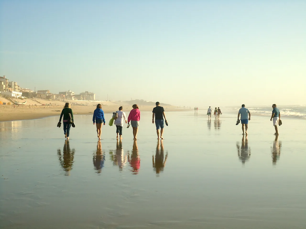 People and Their Reflections on Water