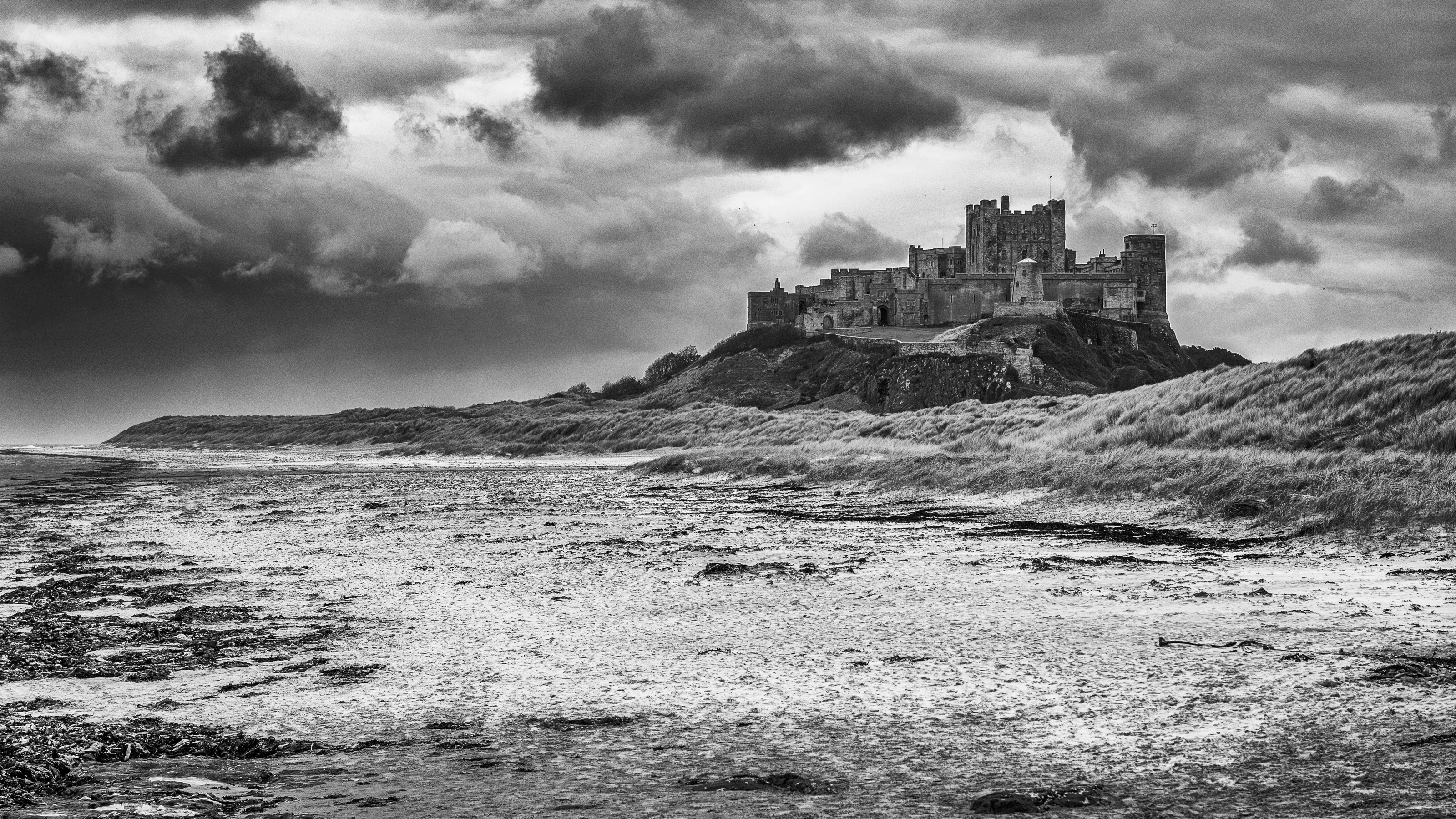 British Castle Exteriors in Black and White