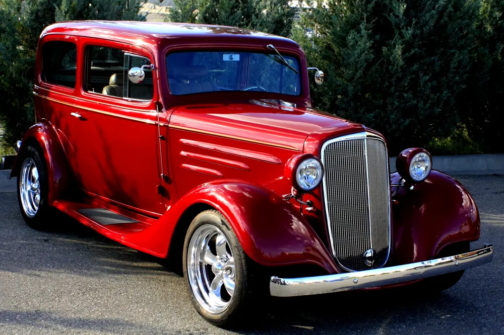 Cars on Display at Car Shows (in colour)