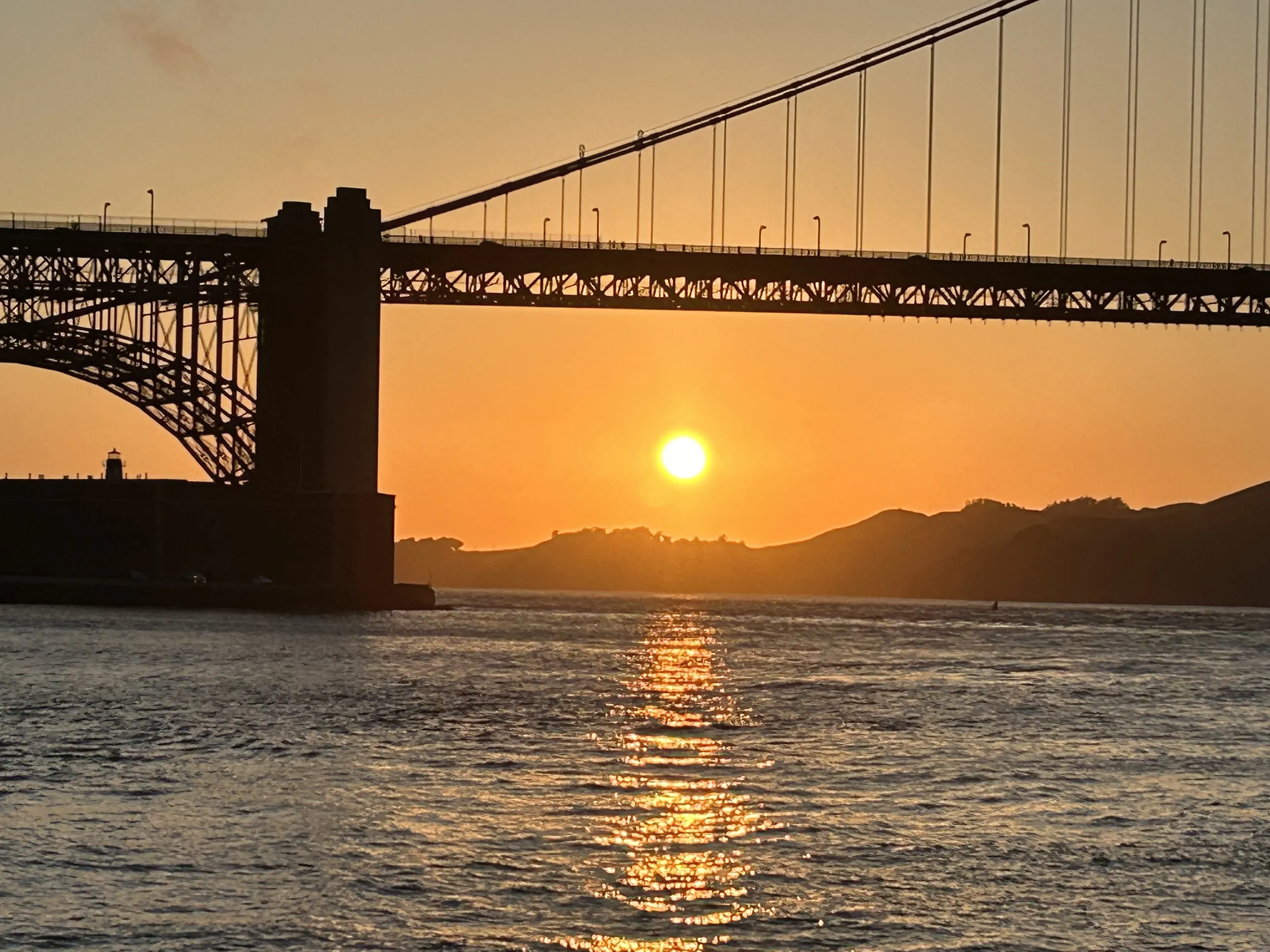 Bridges at Sunrise or Sunset (in colour)