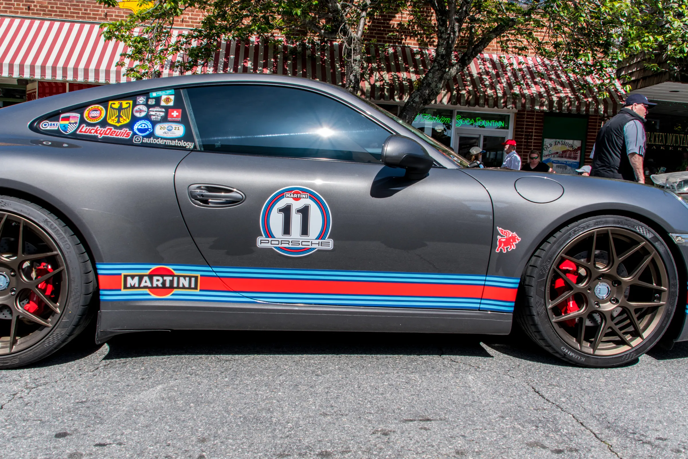 Cars with Numbers on the Side