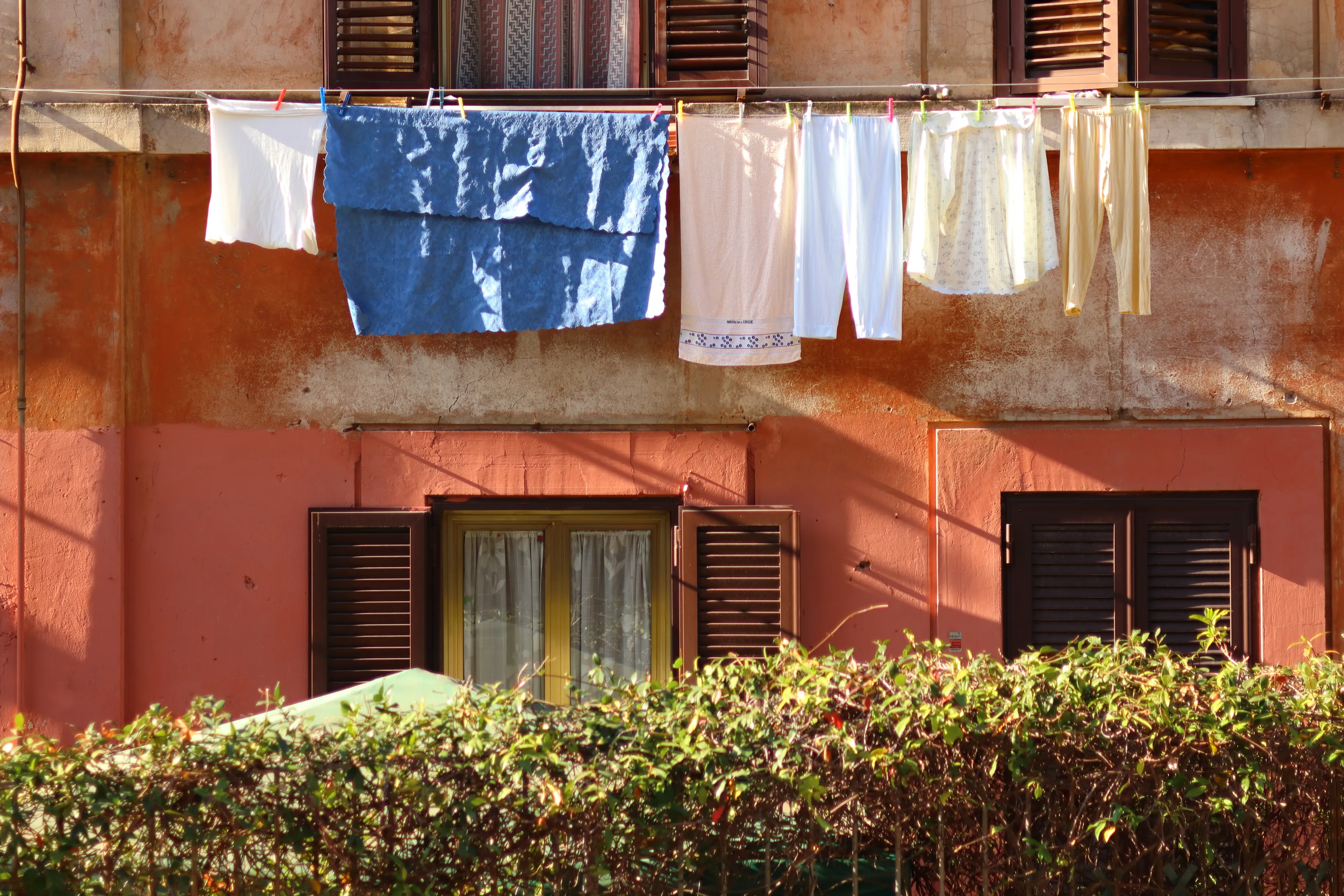 Washing Hanging Outdoors in Urban Settings