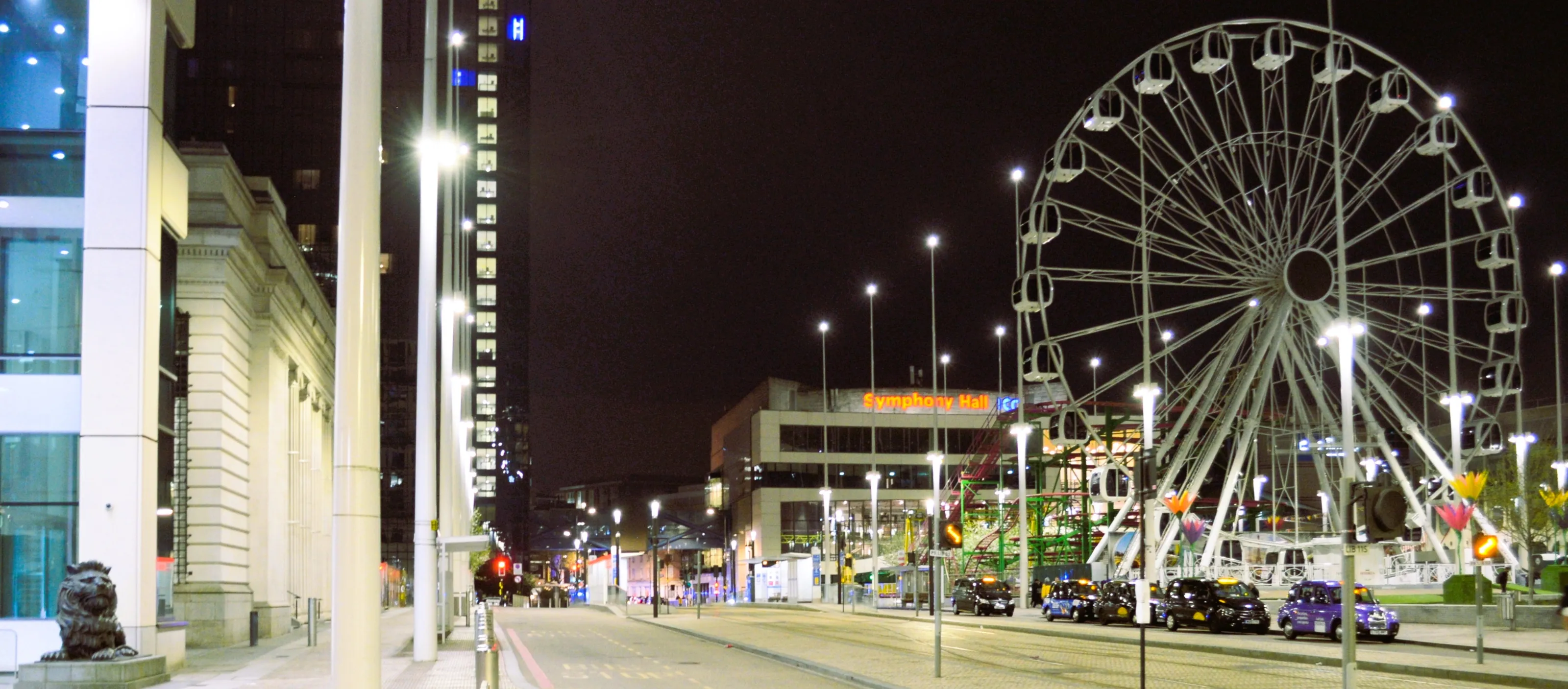 Urban and Suburban Scenes at Night