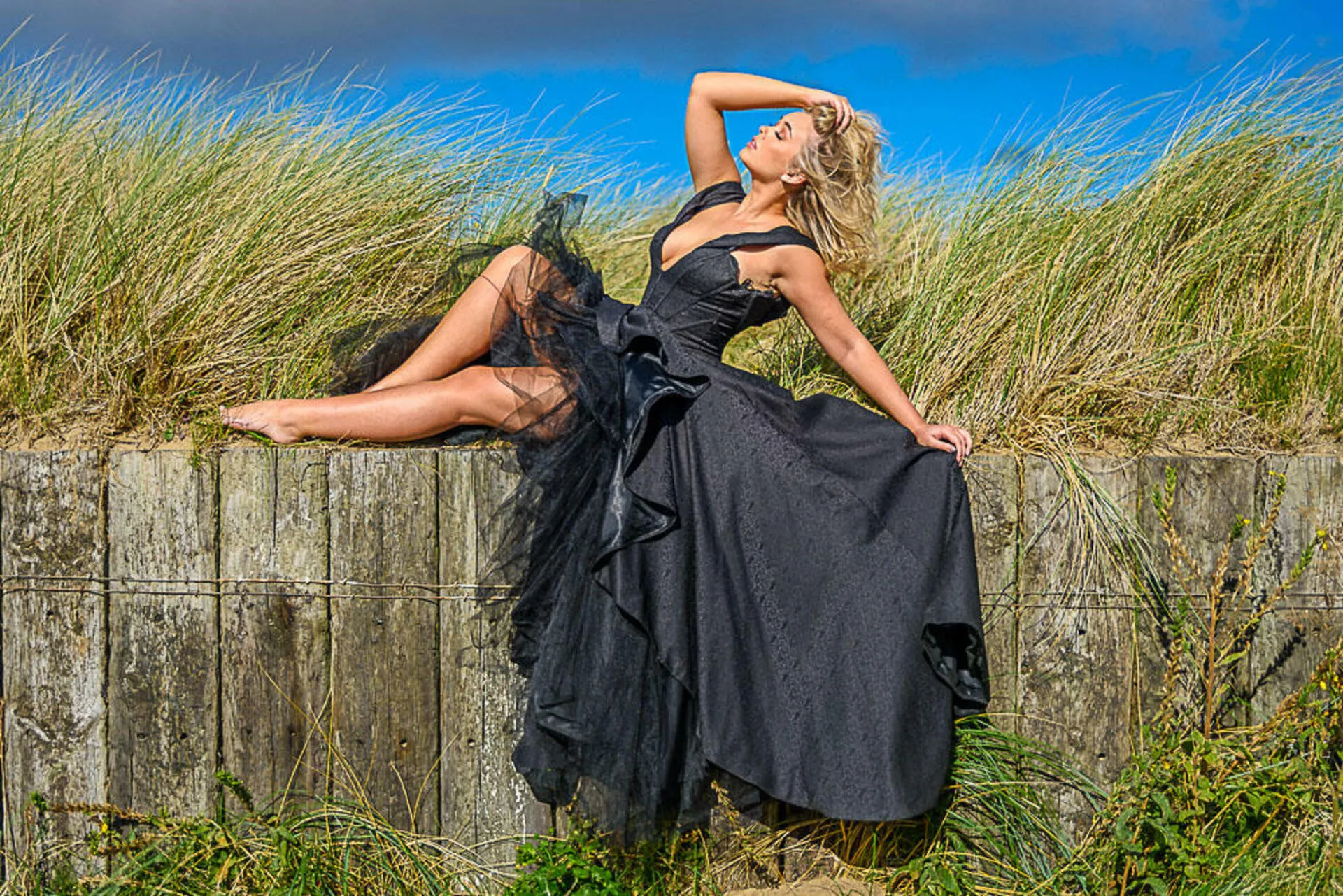 People Wearing a Black Dress (in colour)