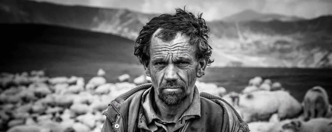 Black & white portrait