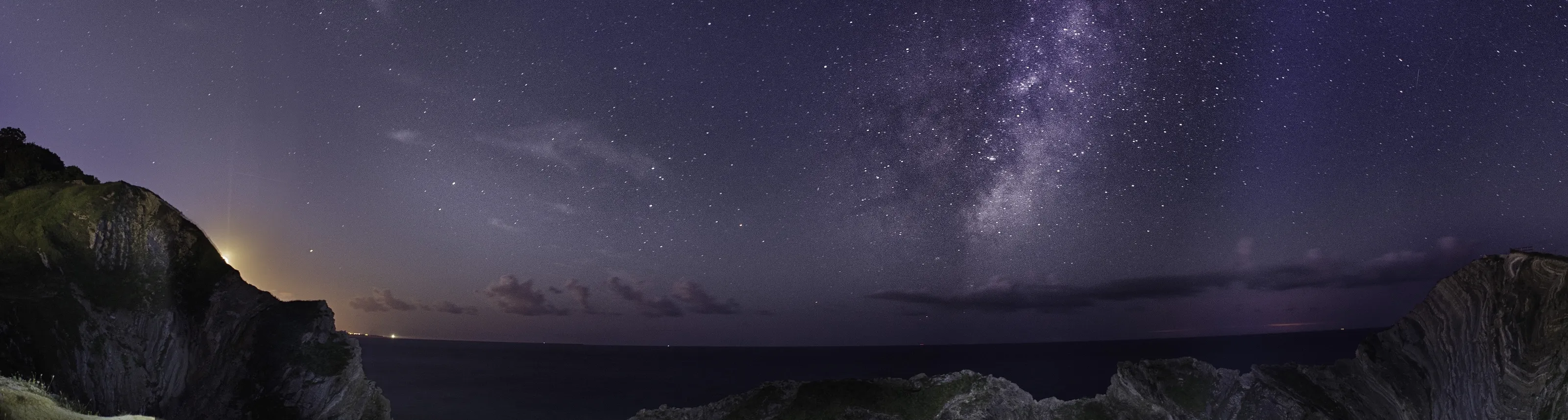 The sky at night