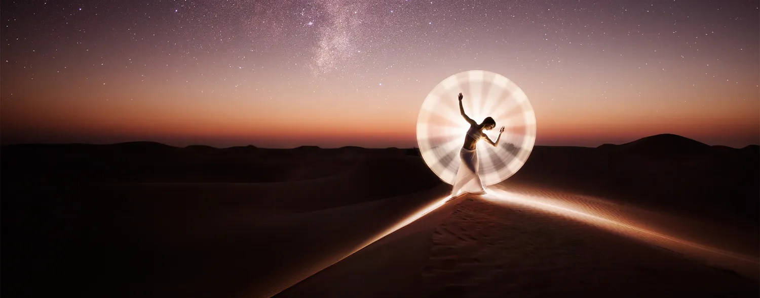 Light painting portraits