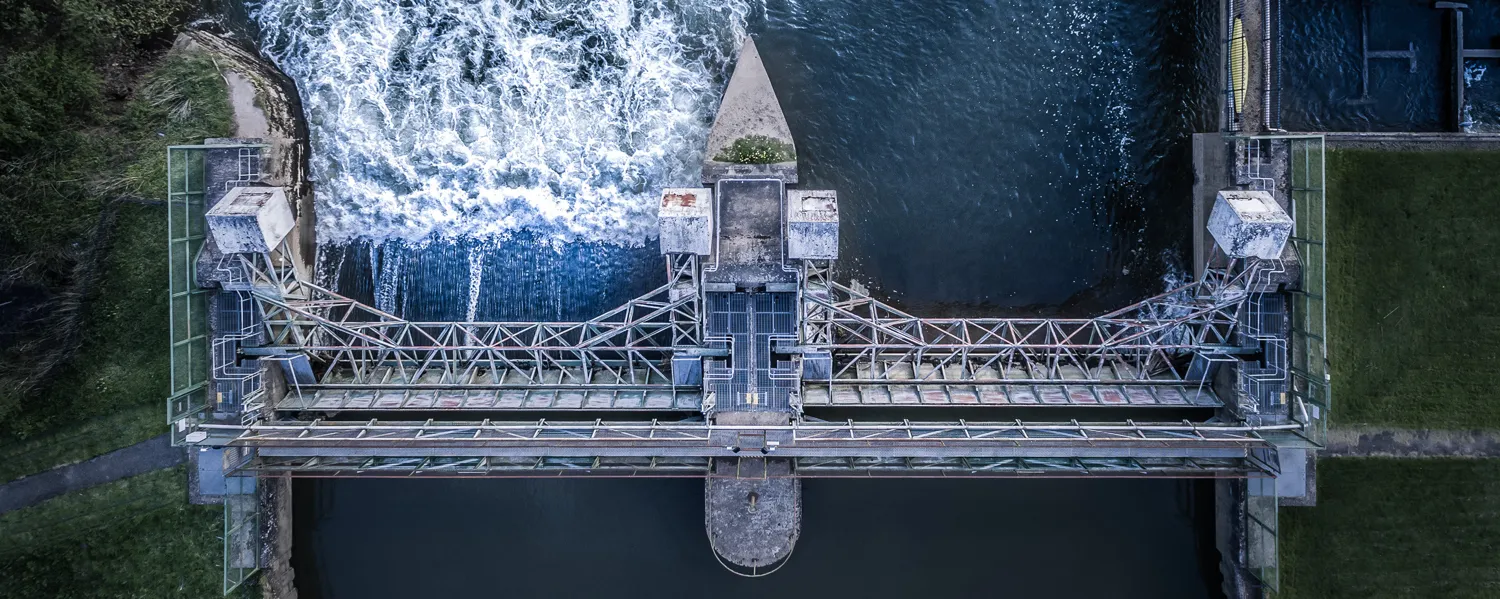 Shot from above
