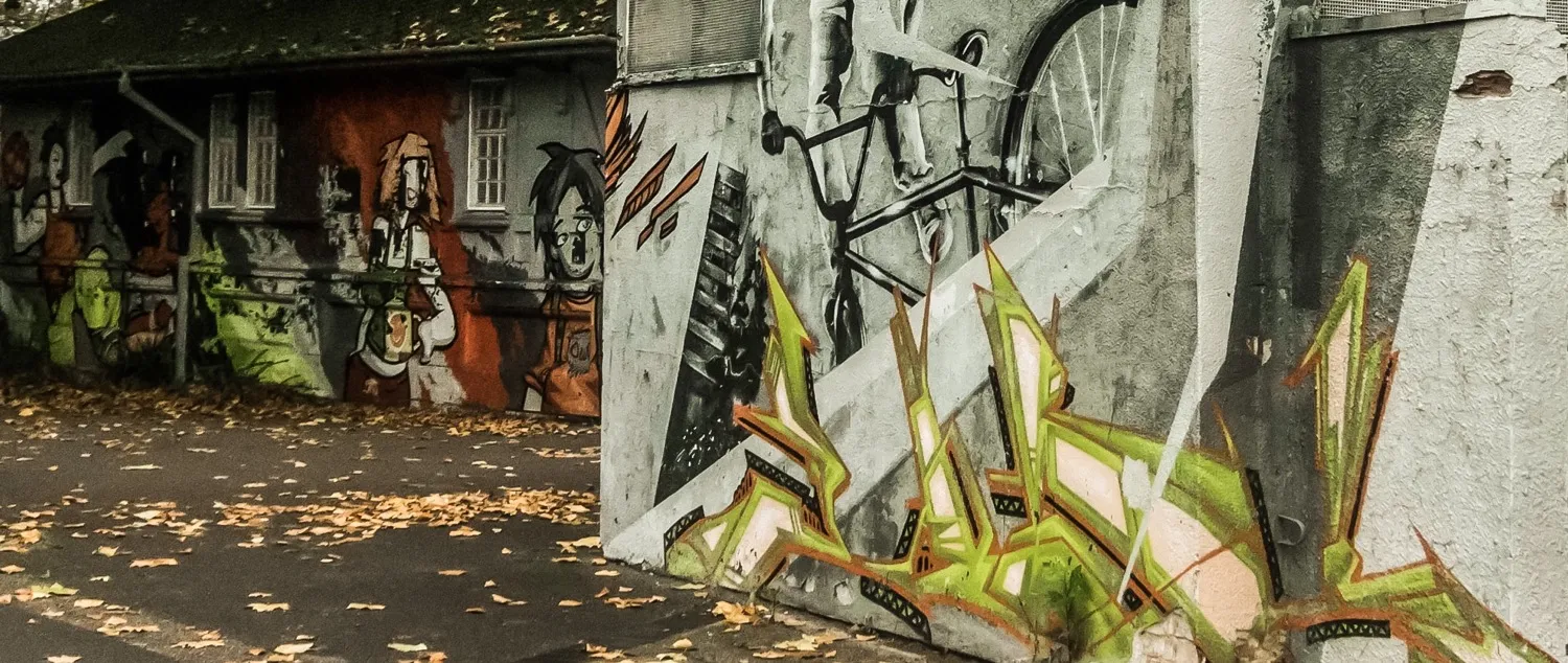 Street graffiti, inspired by Banksy