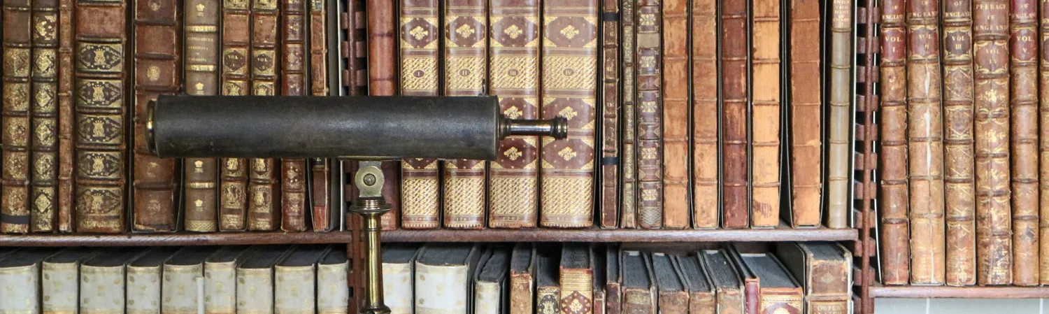 On a shelf
