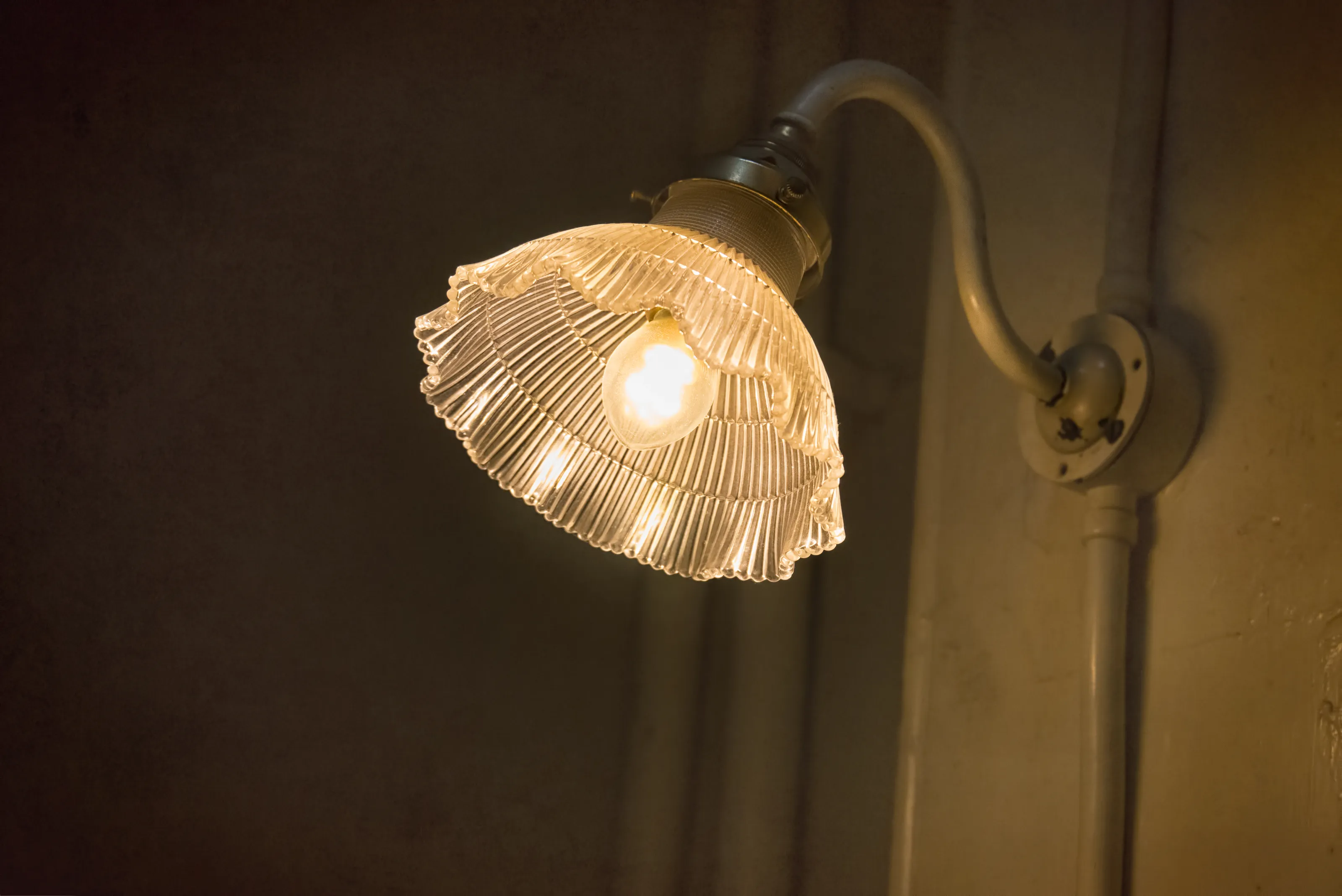 Lights, bulbs, switches and their fittings.
