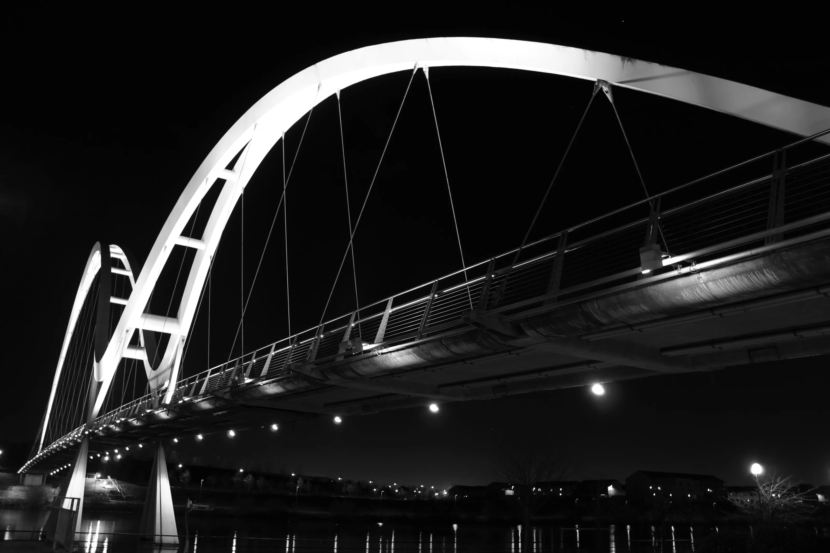 Black and white bridges