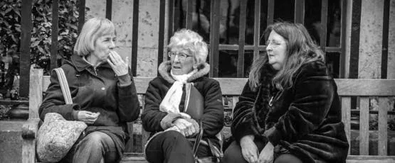 In conversation.