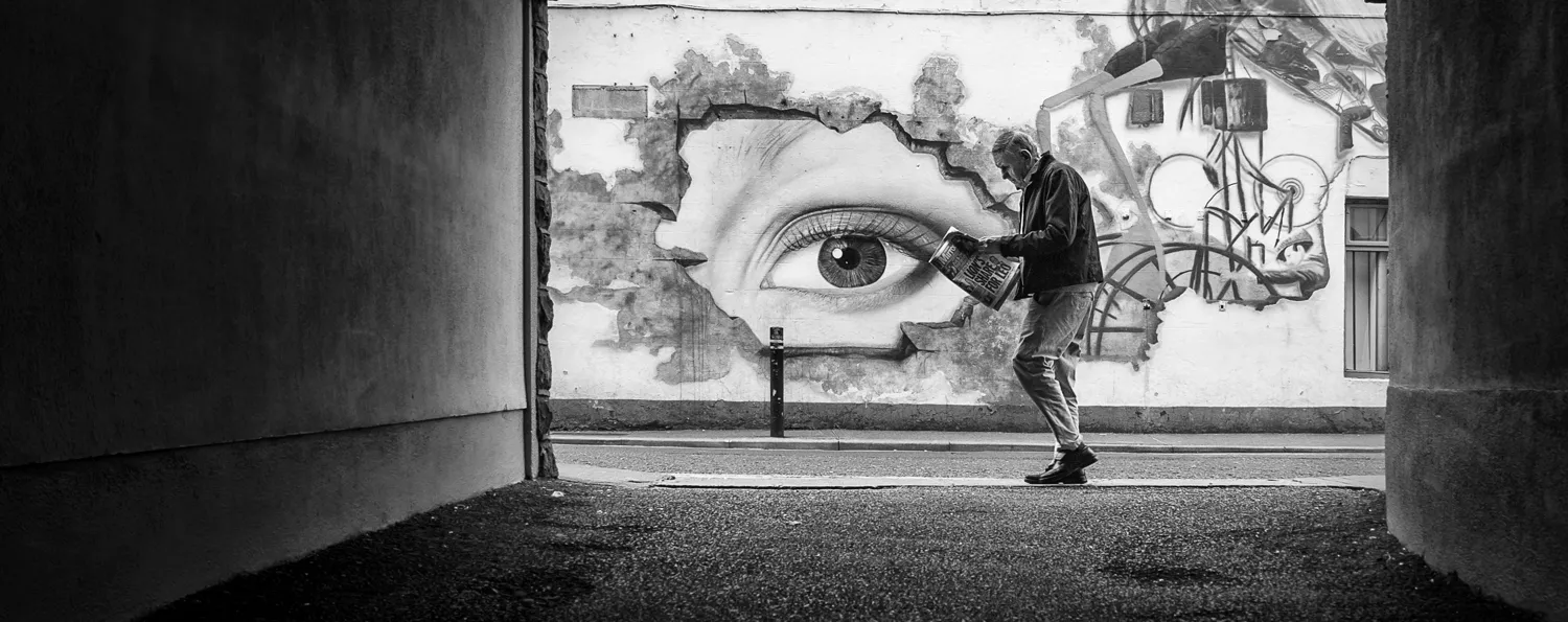 Streets in black and white