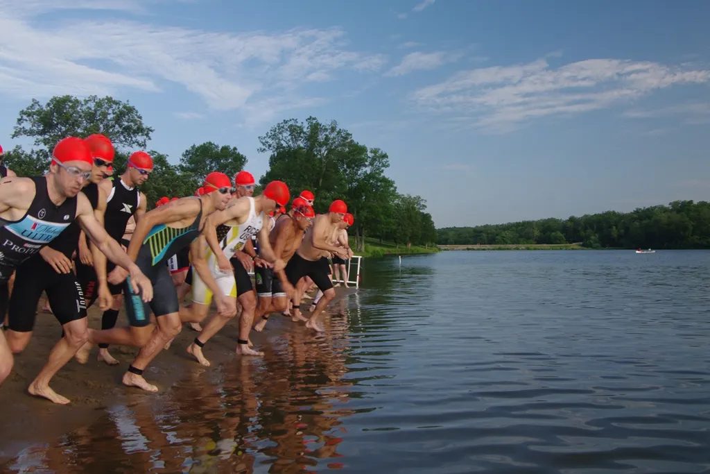 Triathletes mean business