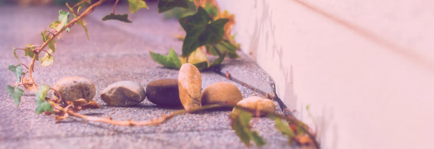 Rocks, stones and pebbles