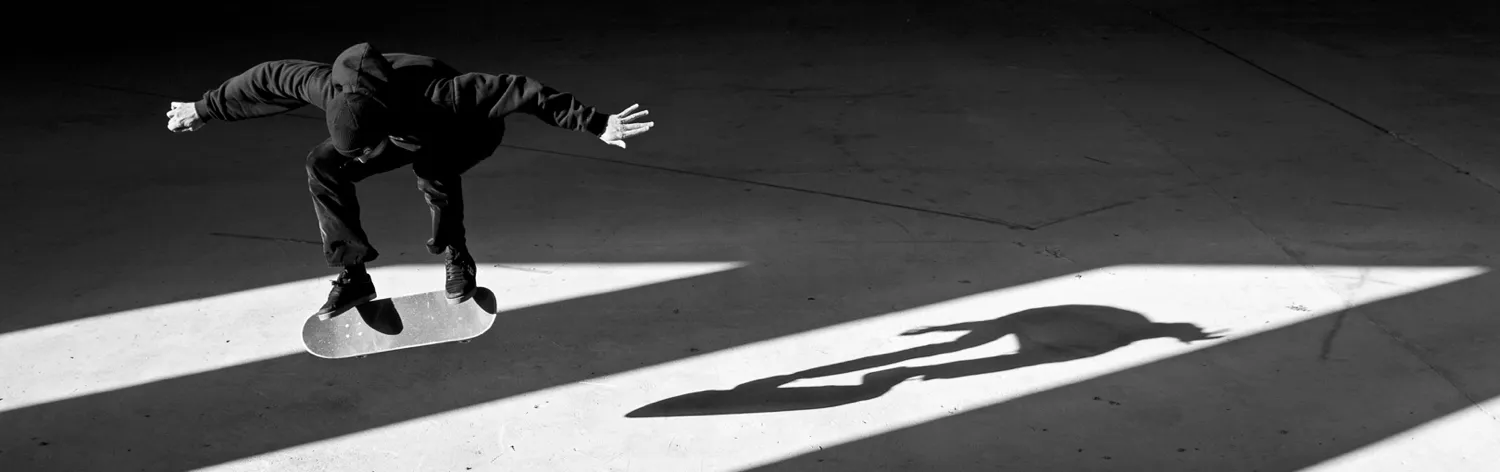 Shadows in black and white