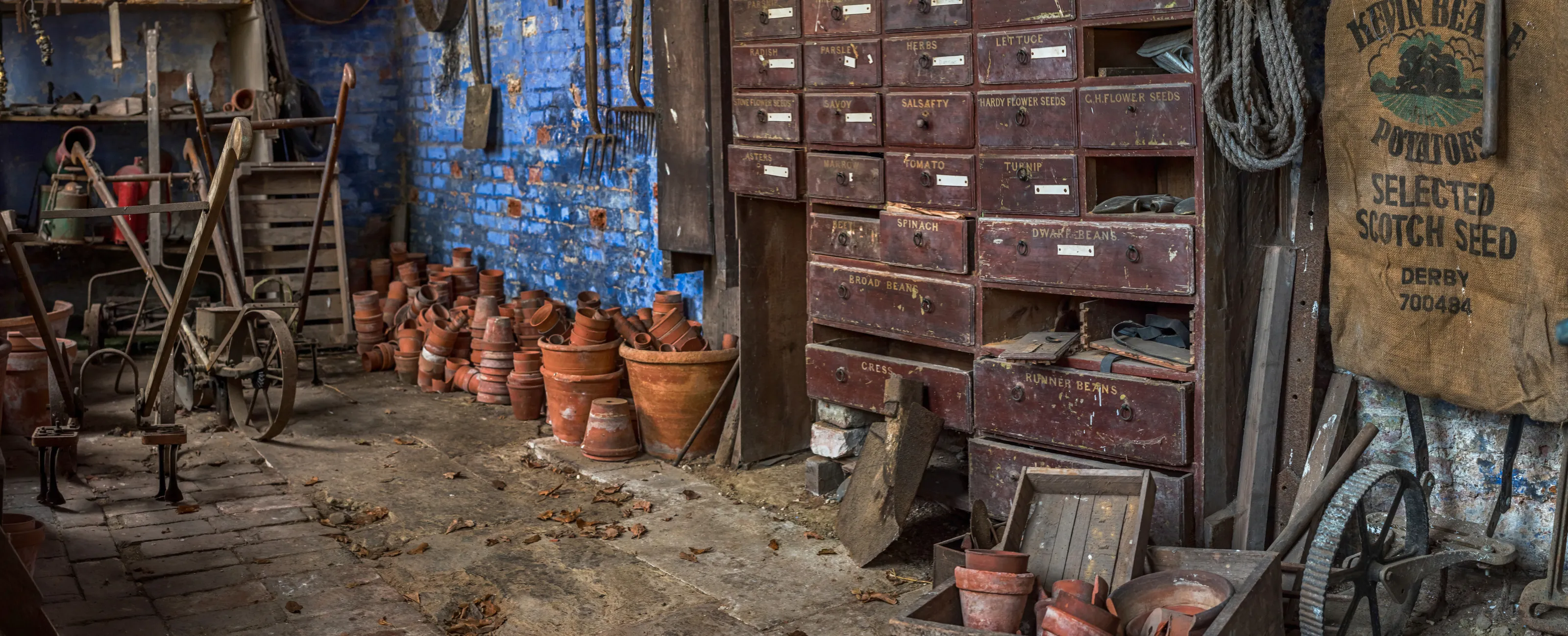 In the garden shed