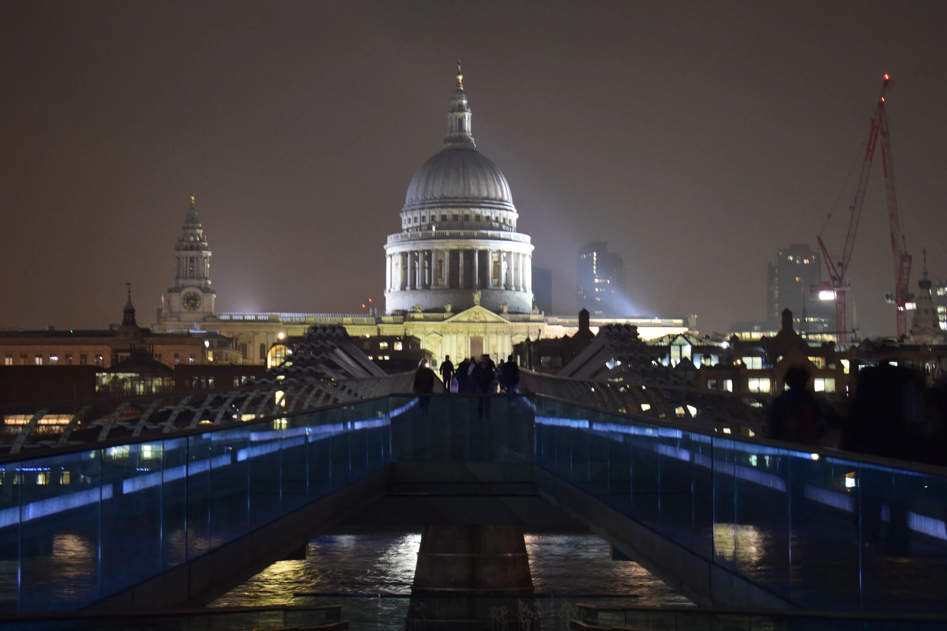 Buildings at night