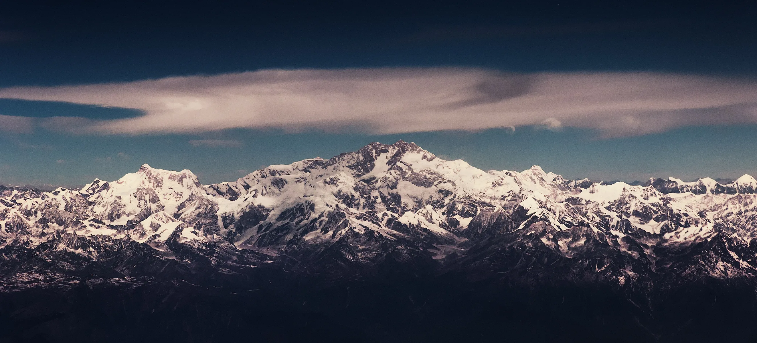 Shot from an aeroplane