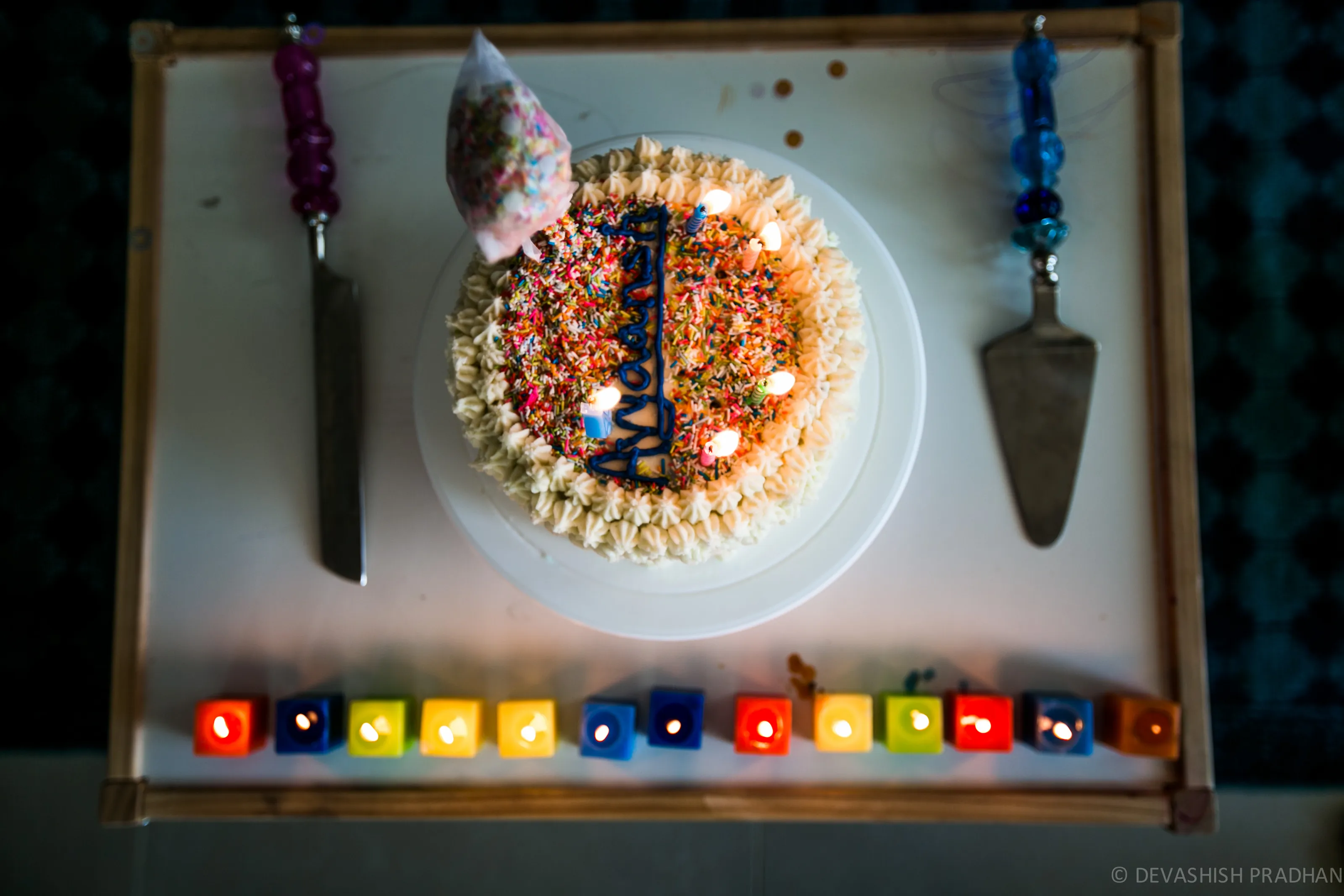 Colourful Birthday Cakes.