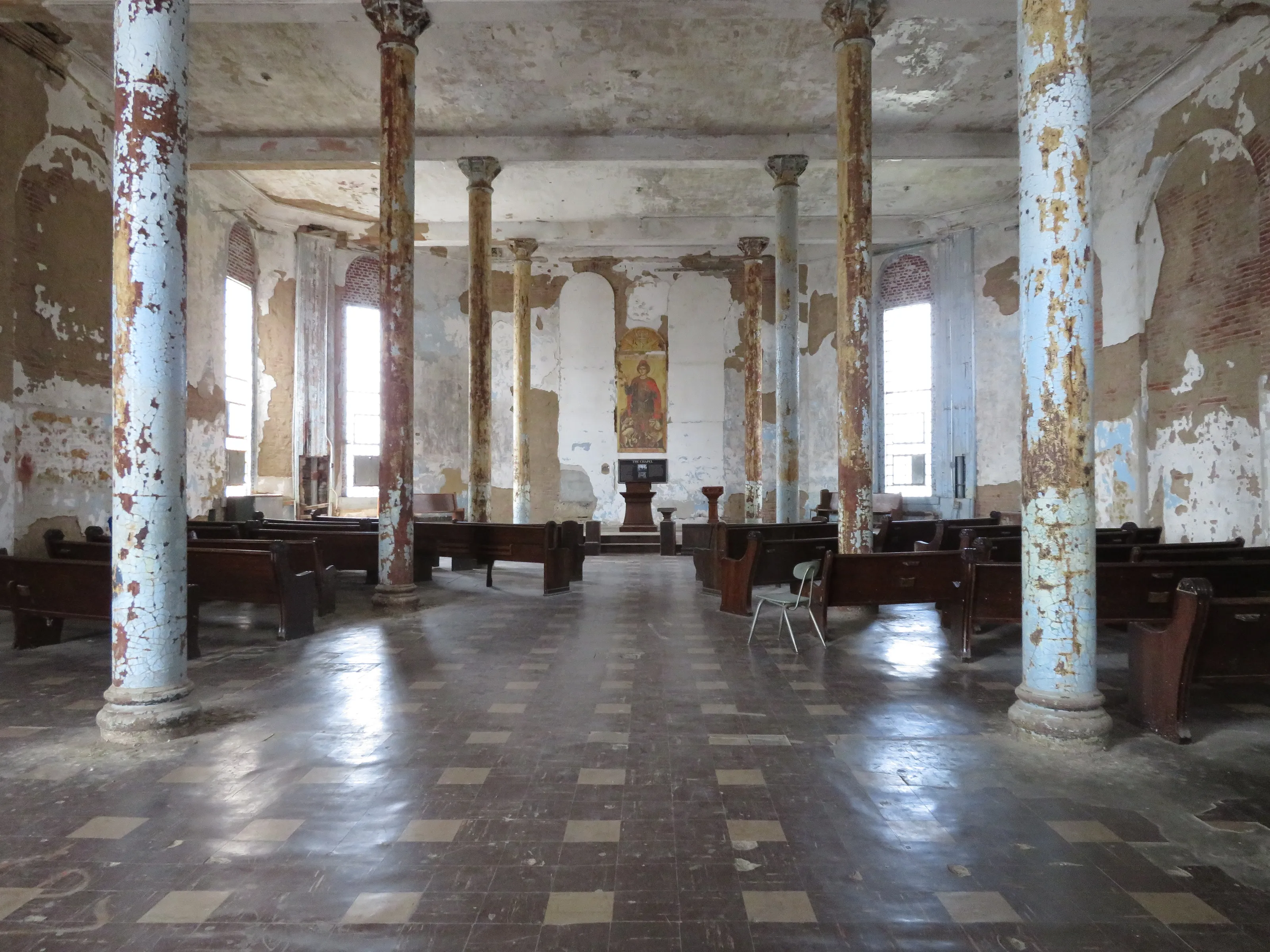 Inside abandoned buildings