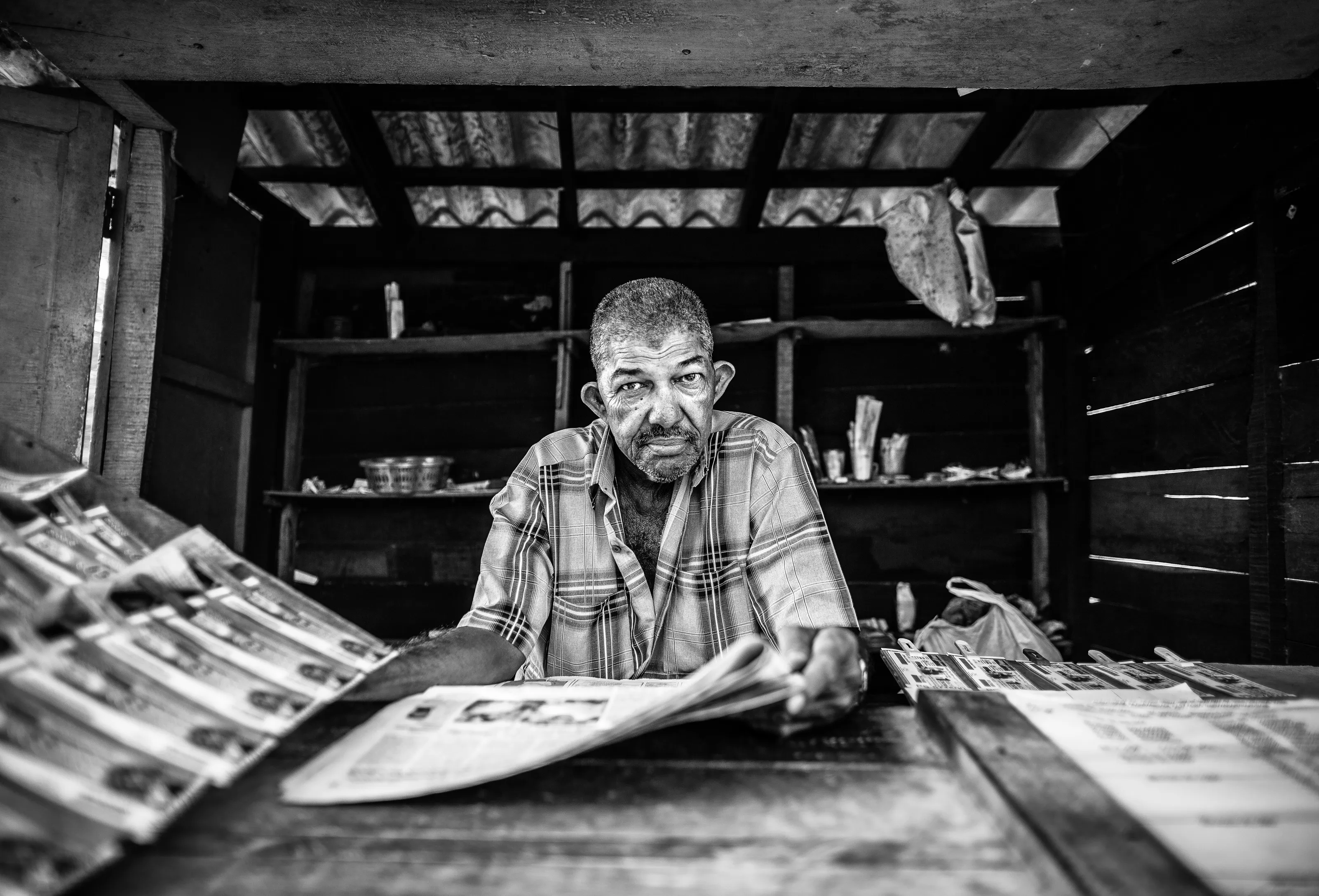 Black and white portraits