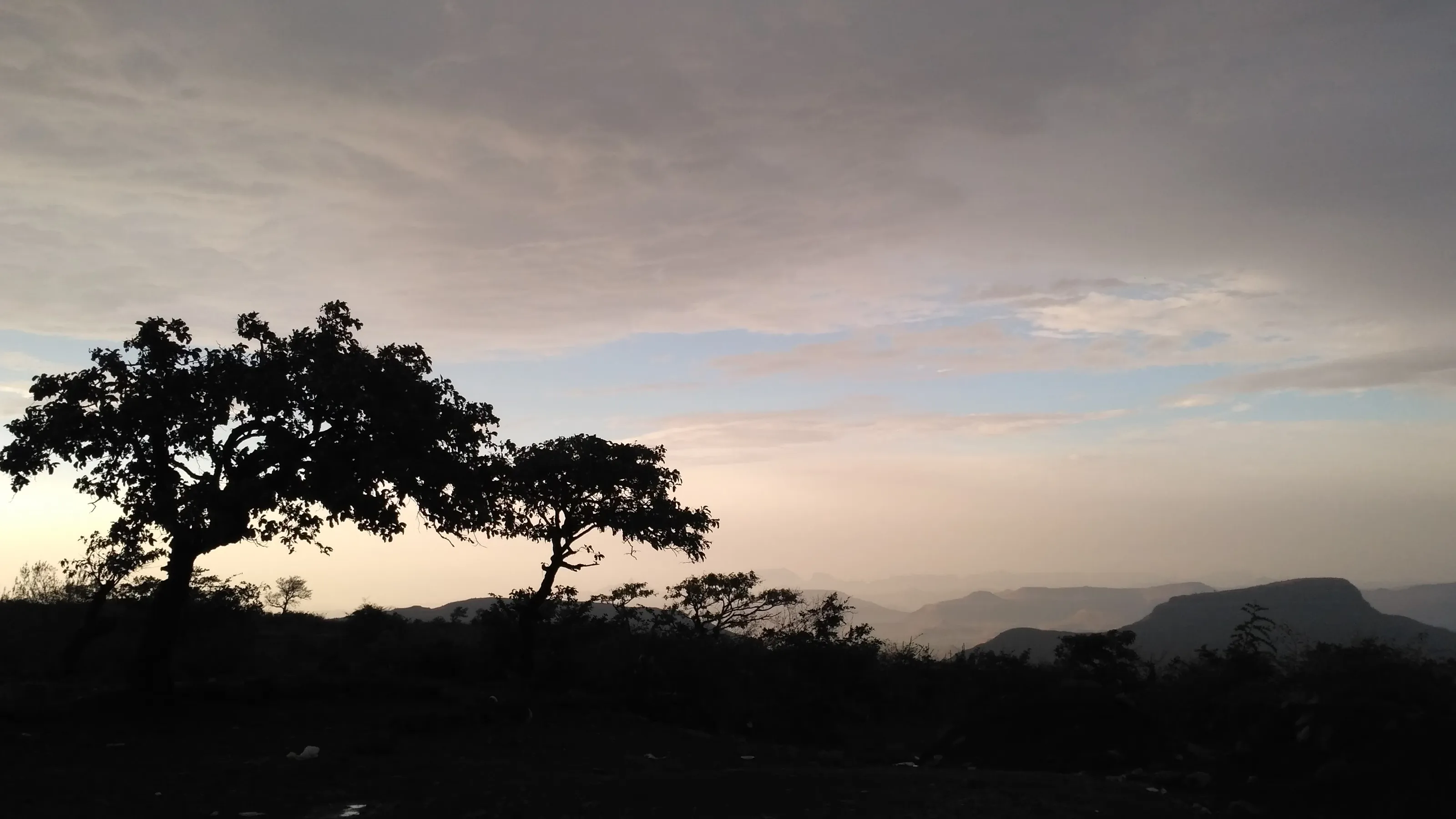 Silhouette landscape