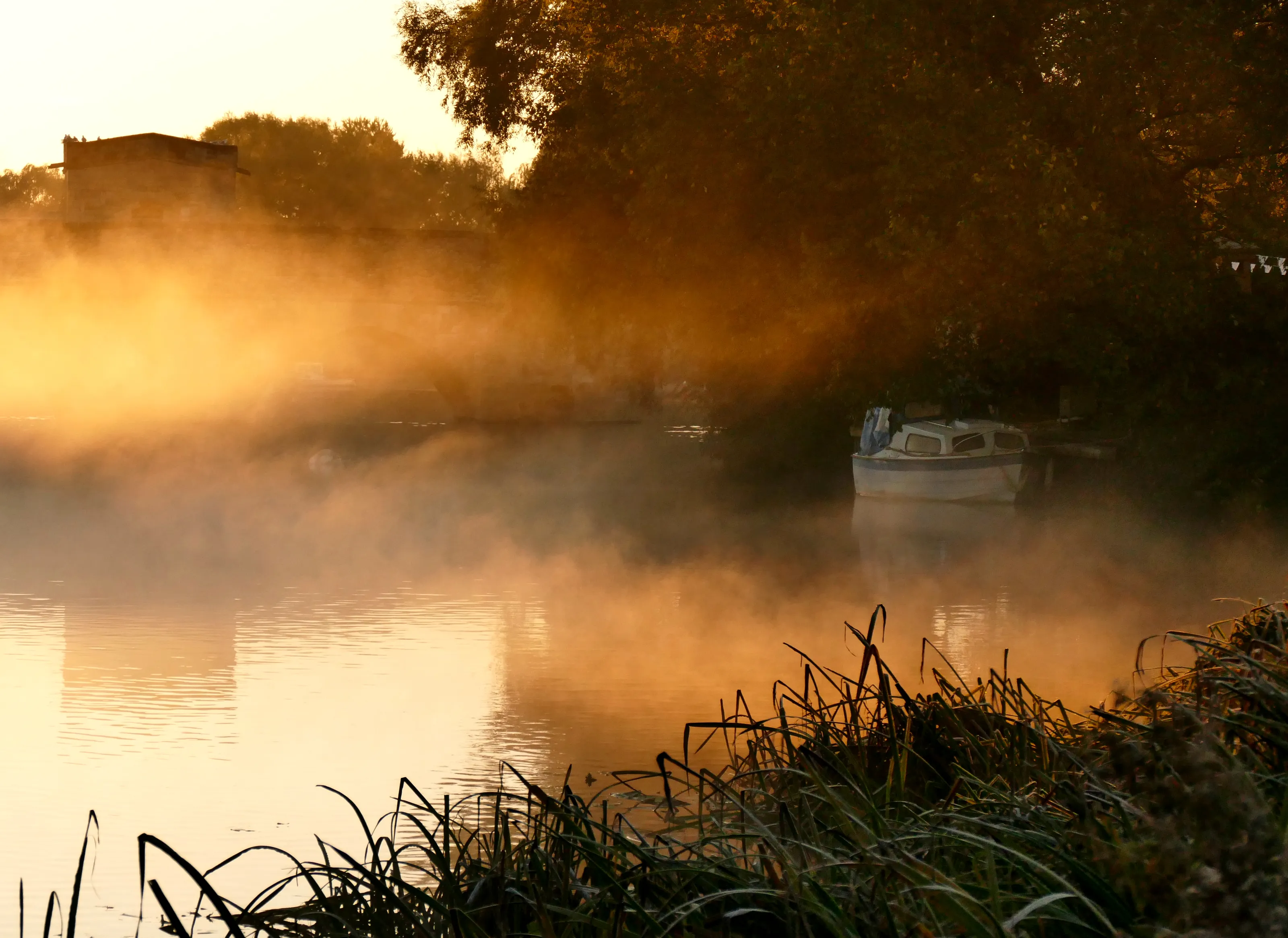 Mist or Fog Over Water