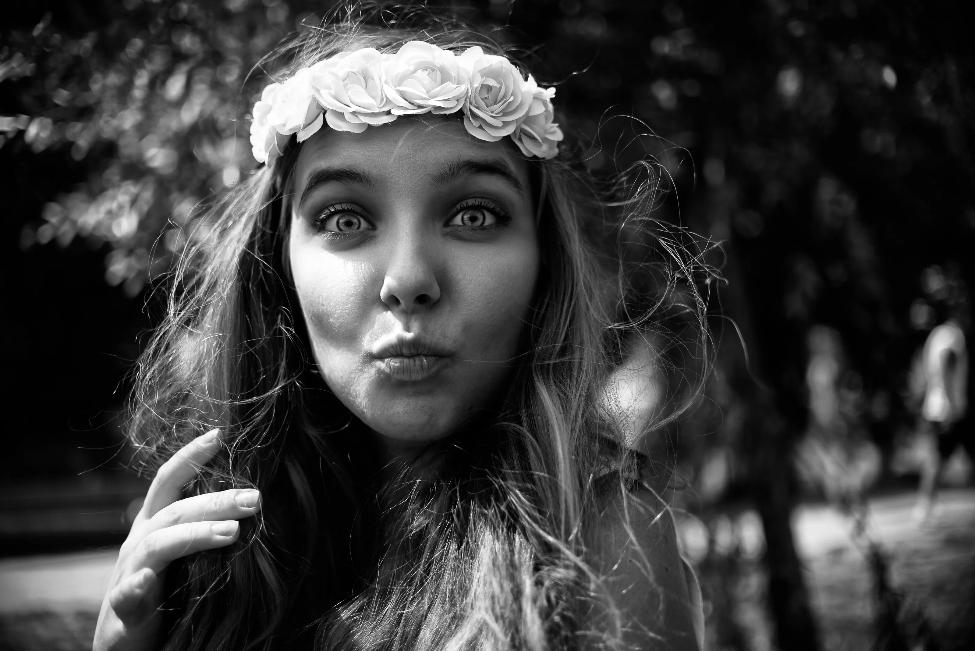 Individual Female Portraits in Black and White