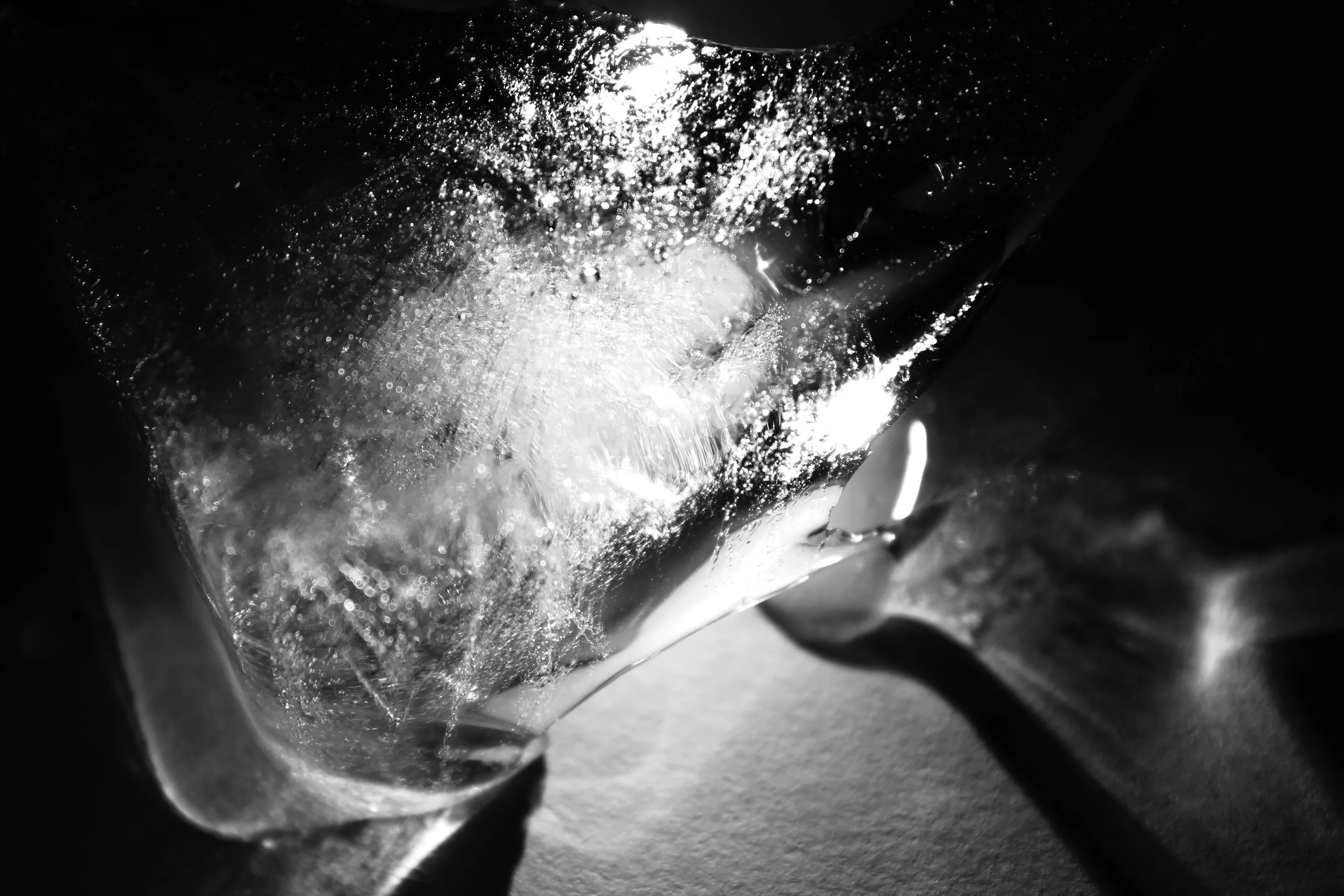 Ice in black & white