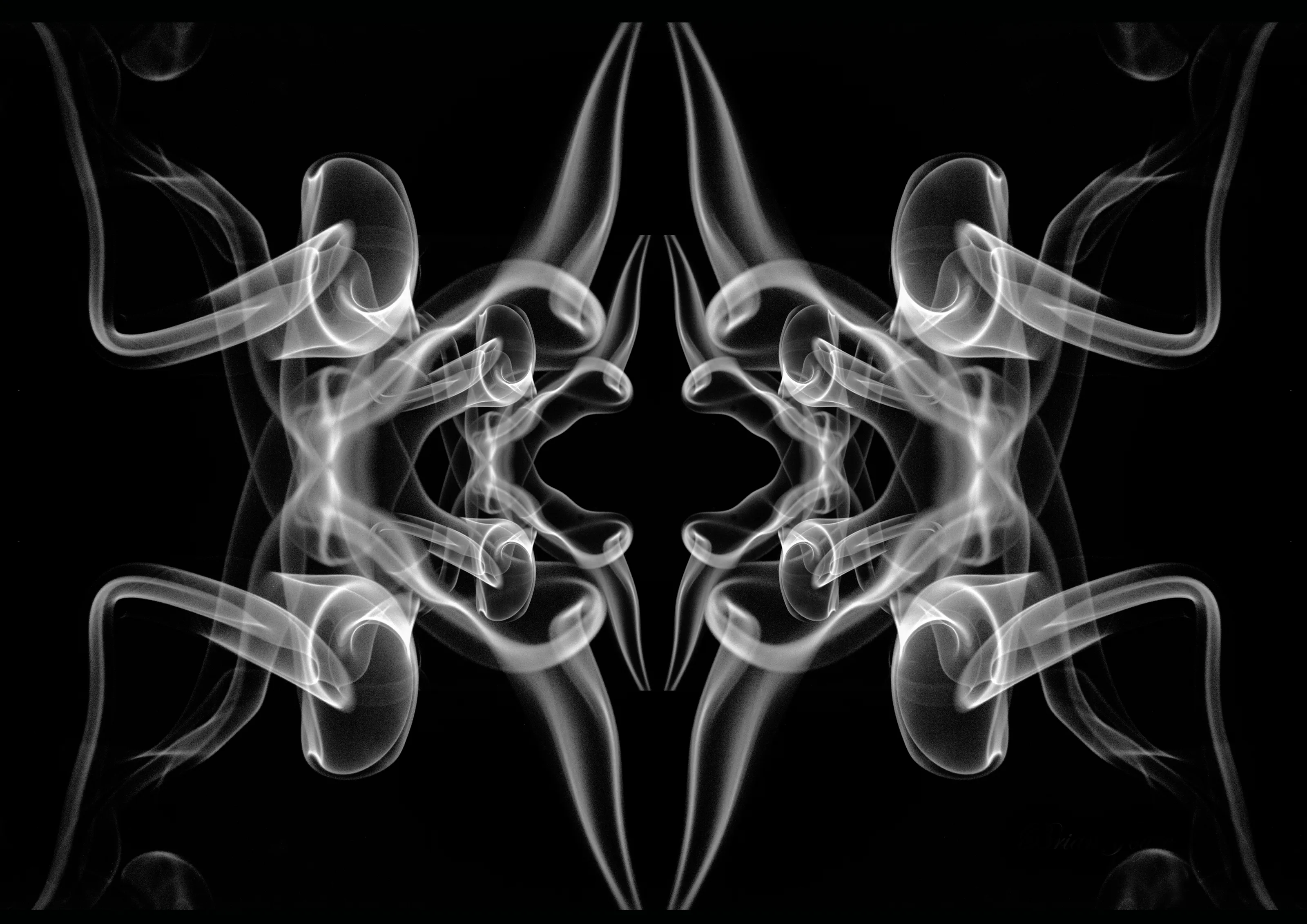 Abstract black and white
