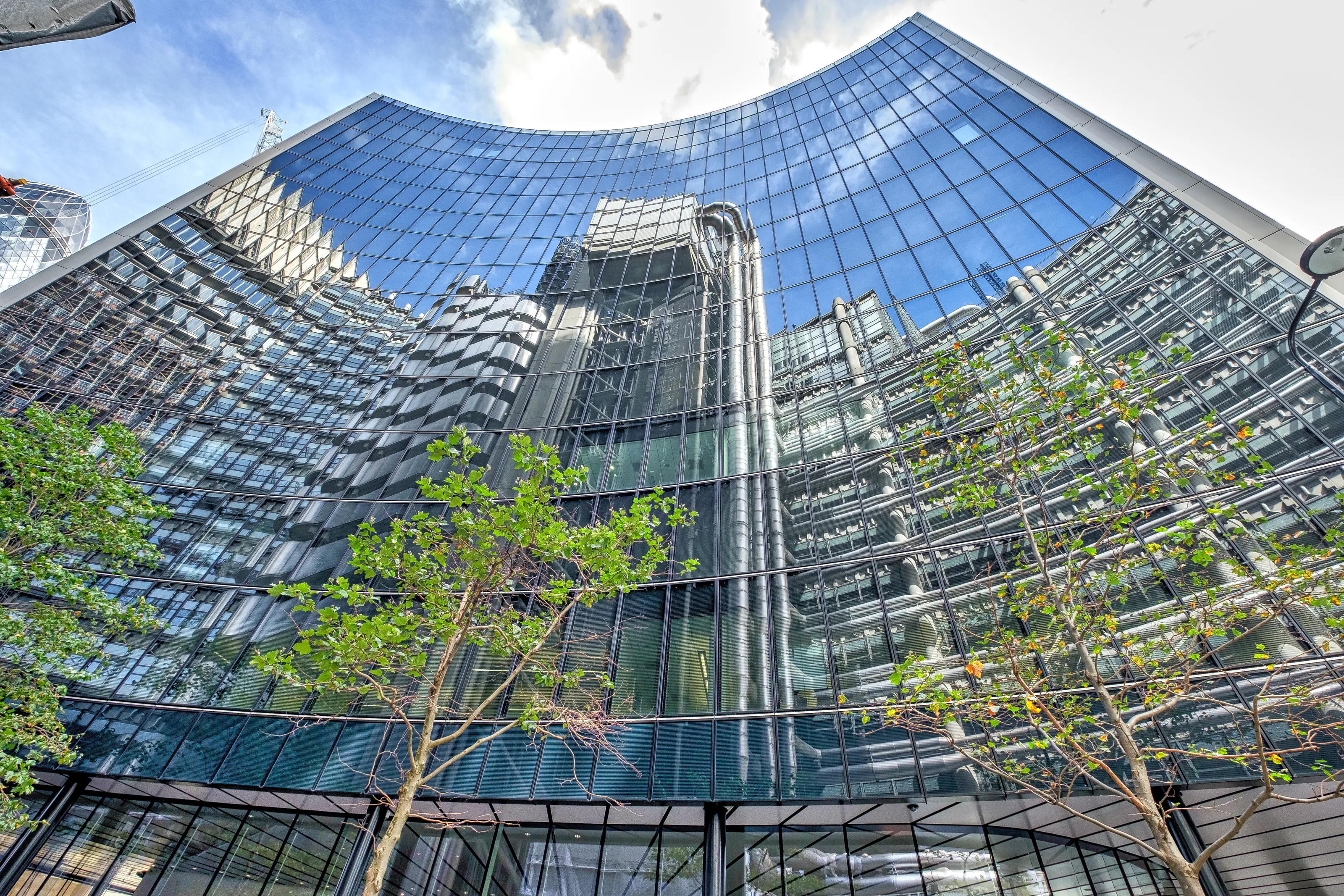 Buildings Reflected In Buildings