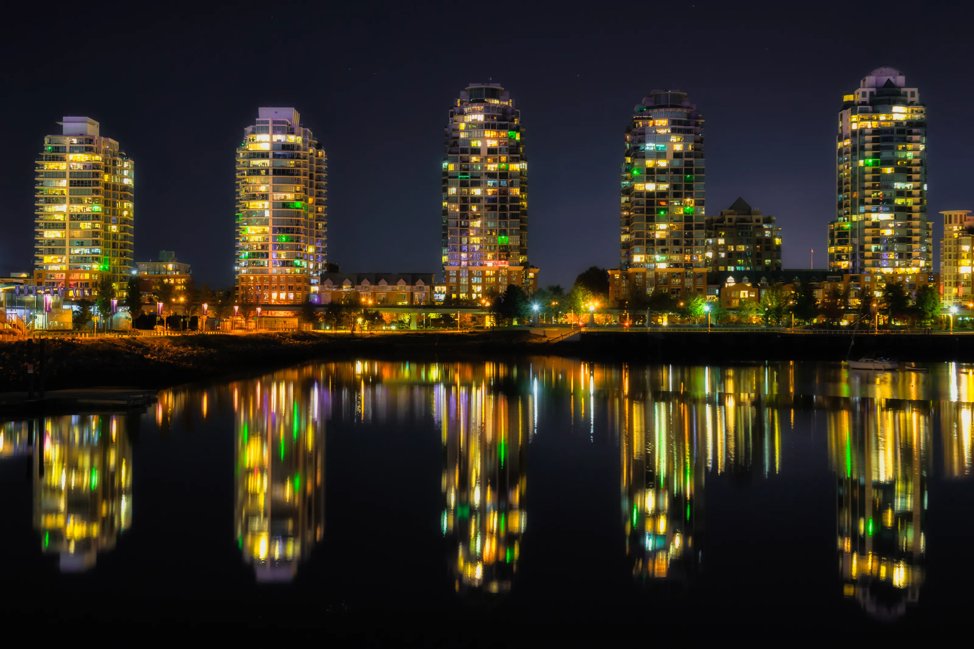 Night Time Water Reflections