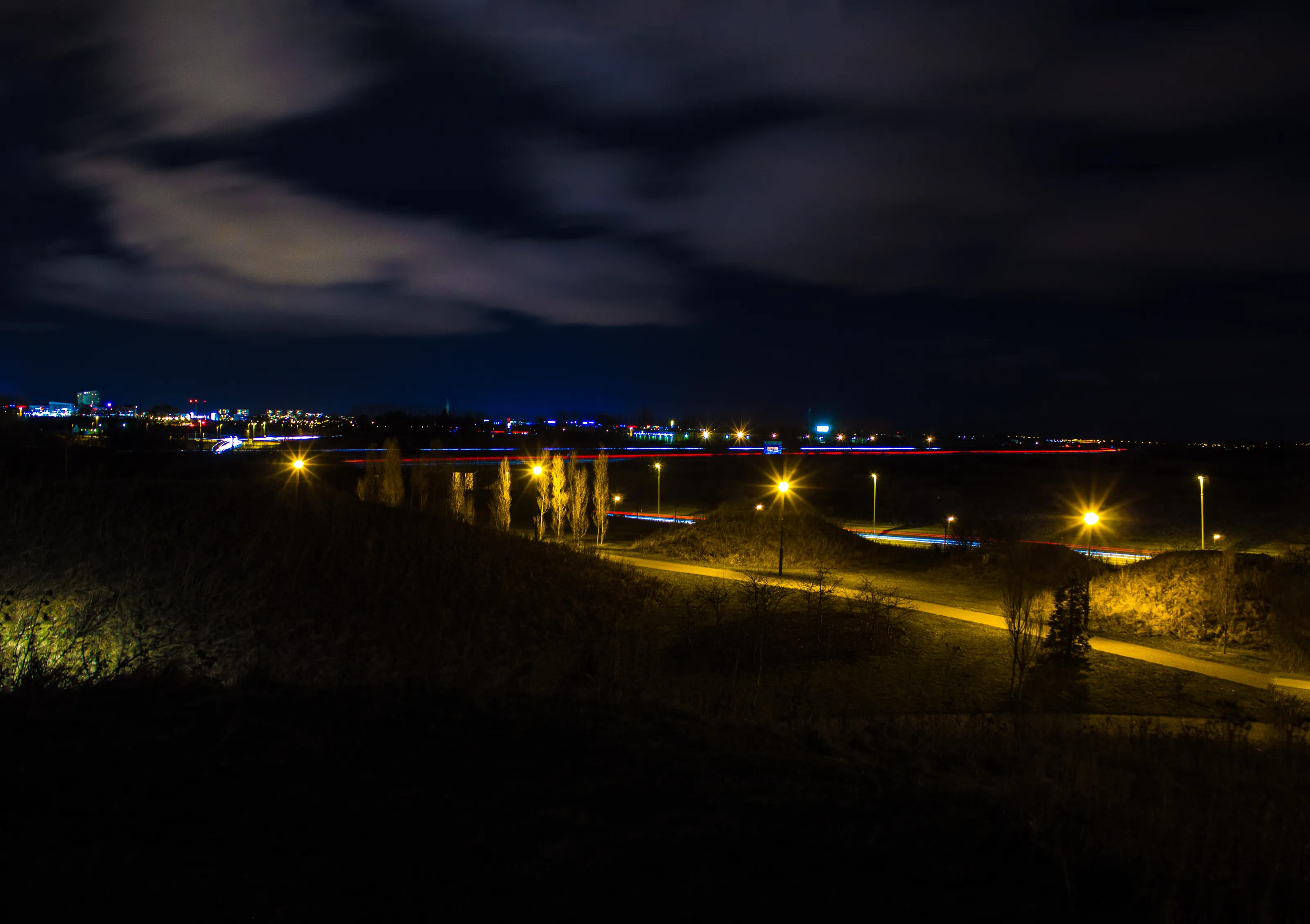 Outdoors at Night