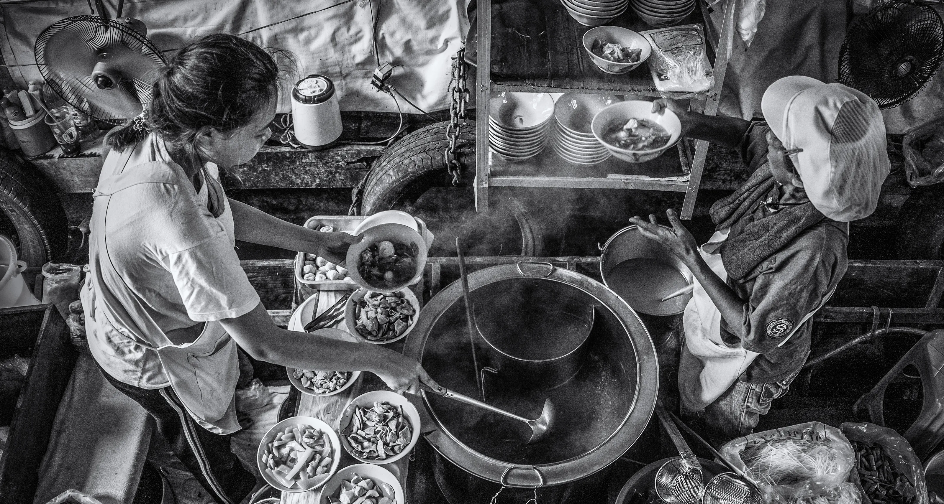 Food being cooked