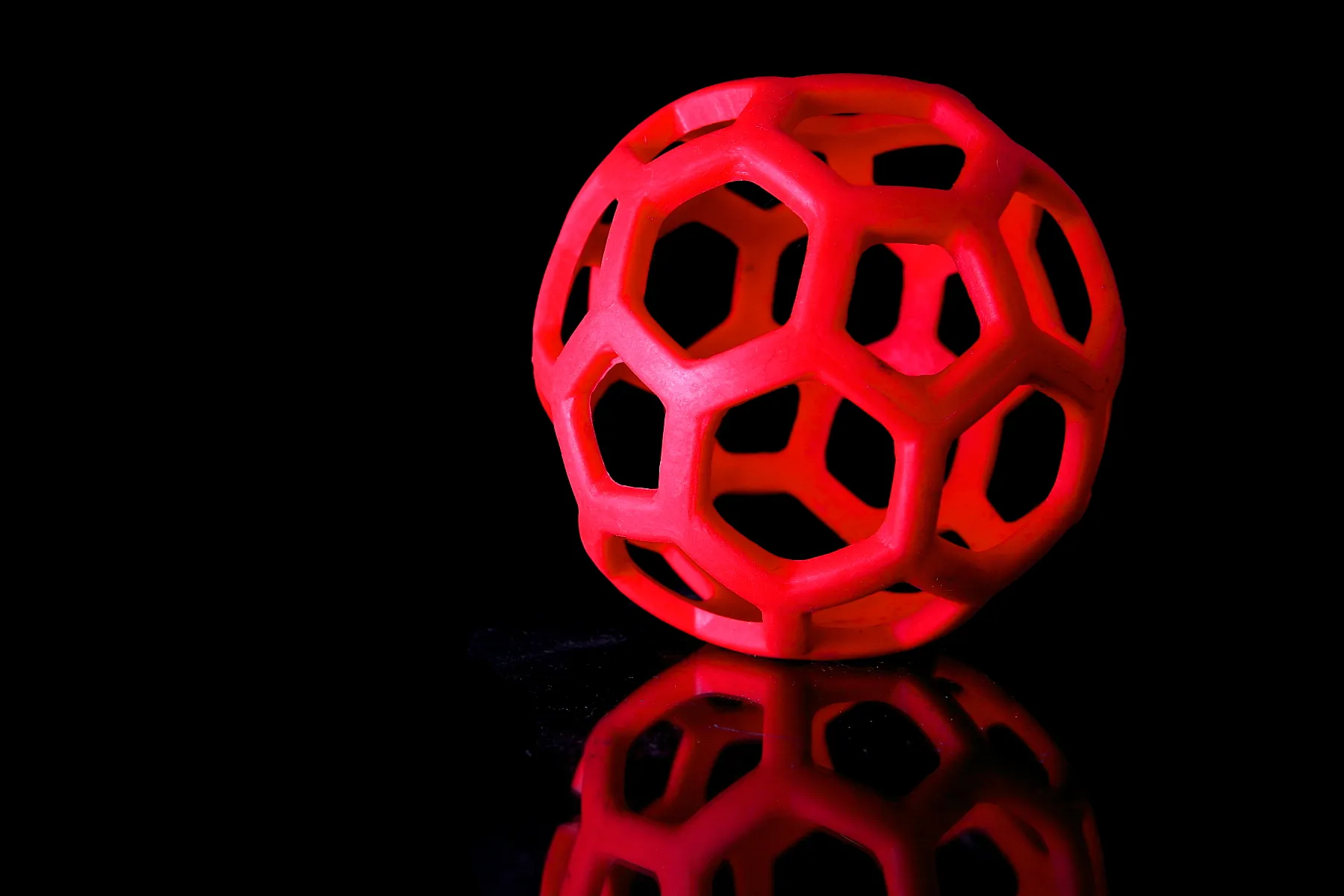 Still life - Red Object on a Black Background
