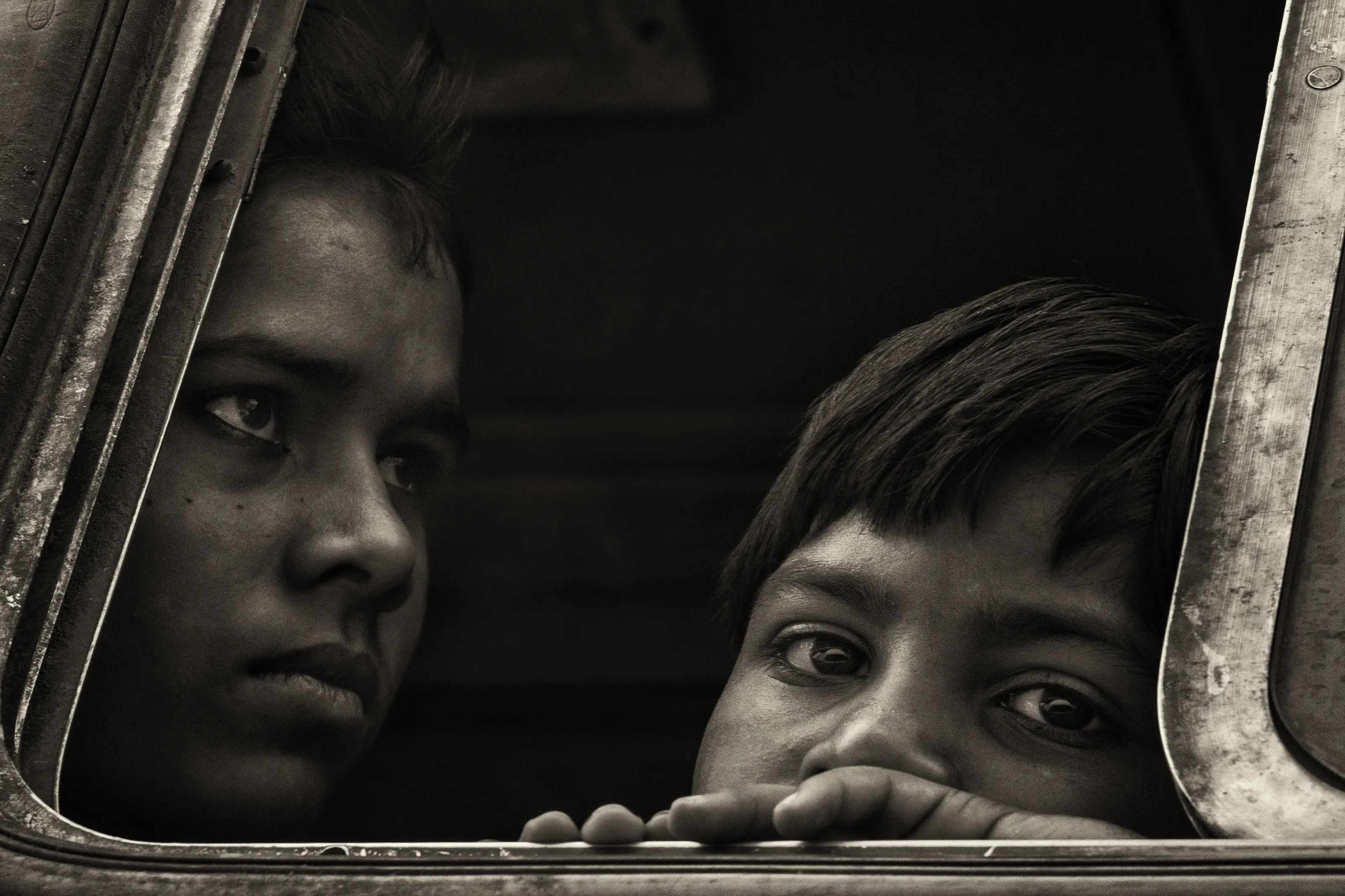 Black and white portraits