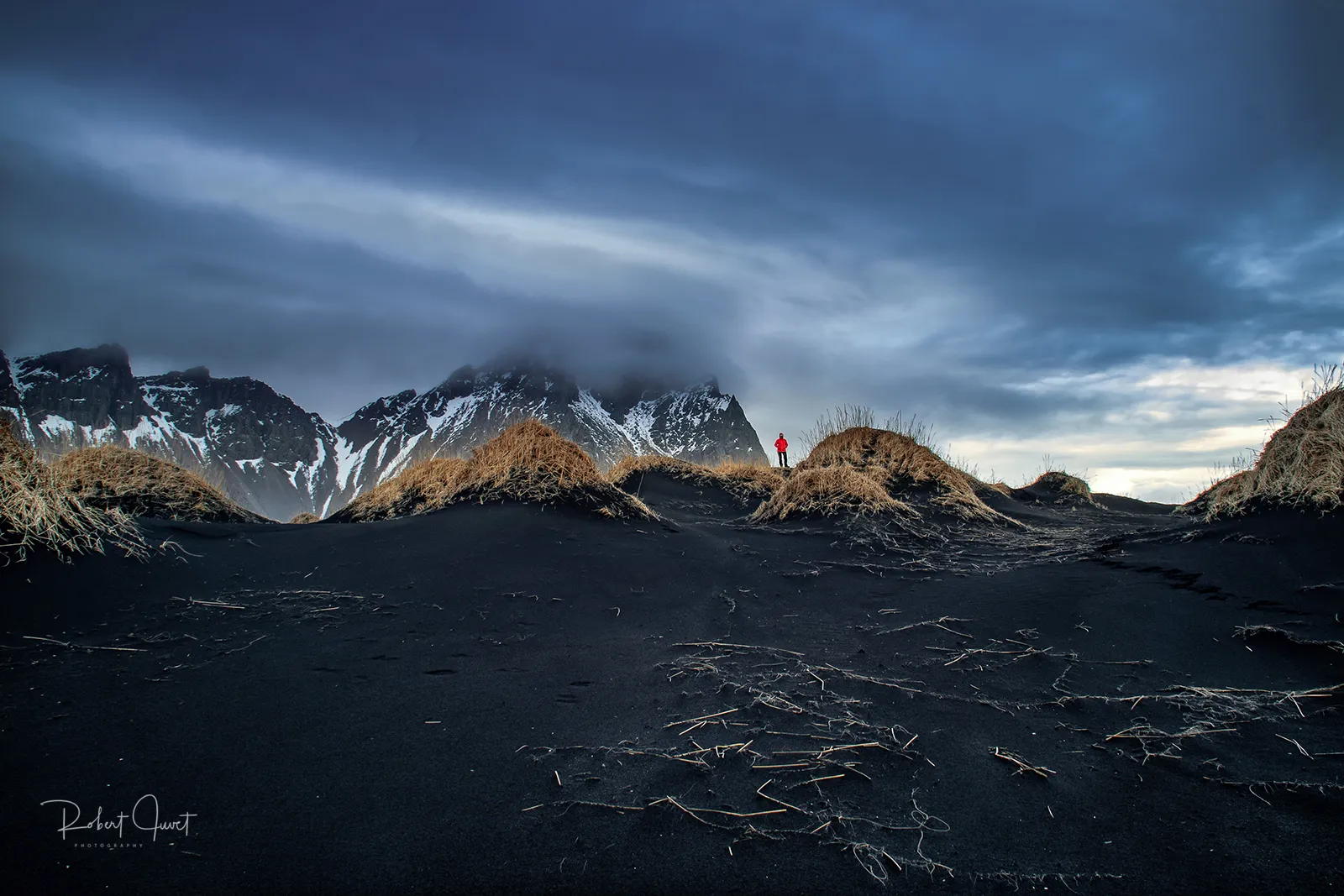 One Person Alone in Nature