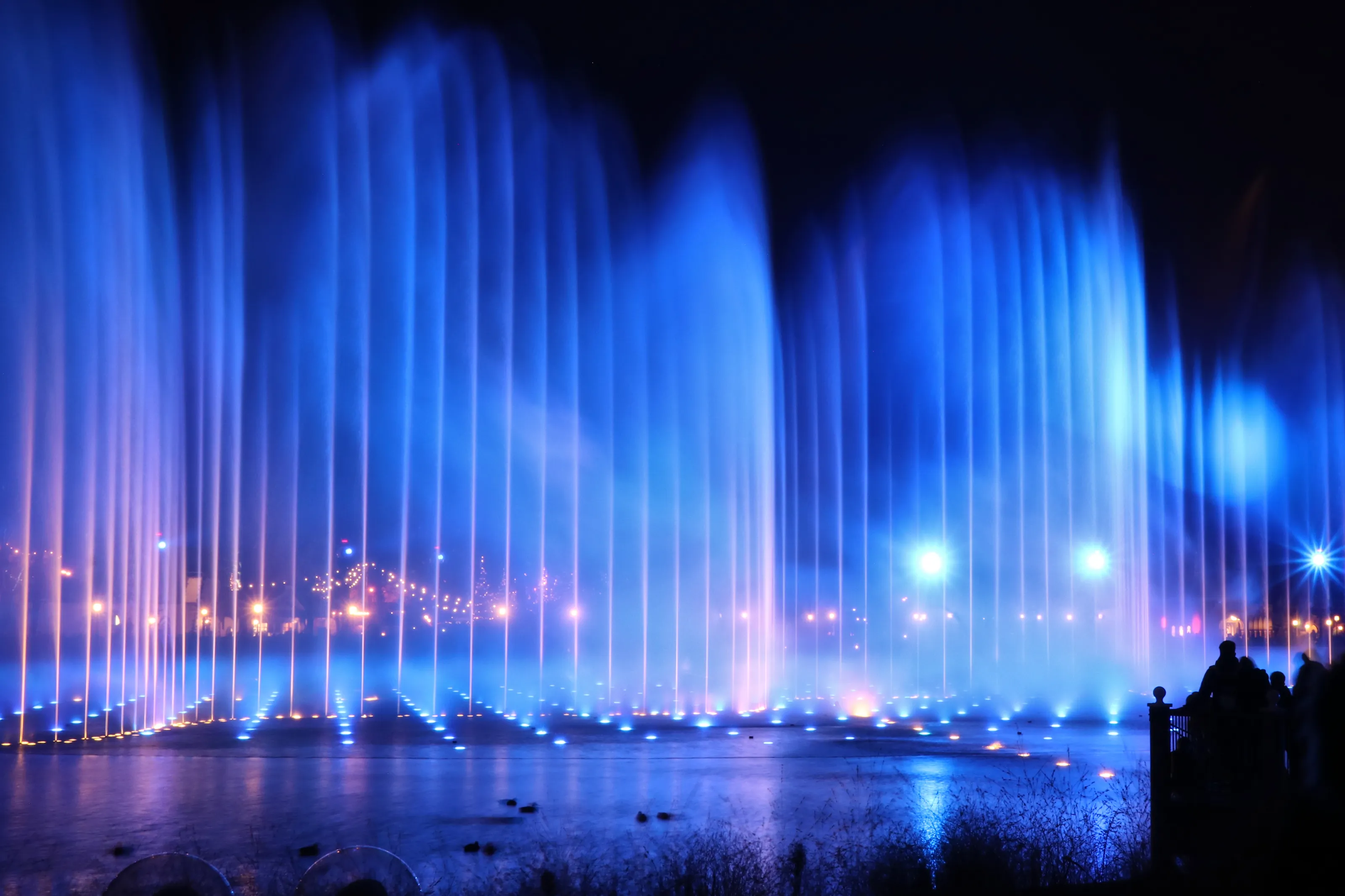 Water Outside After Dark (In Colour)