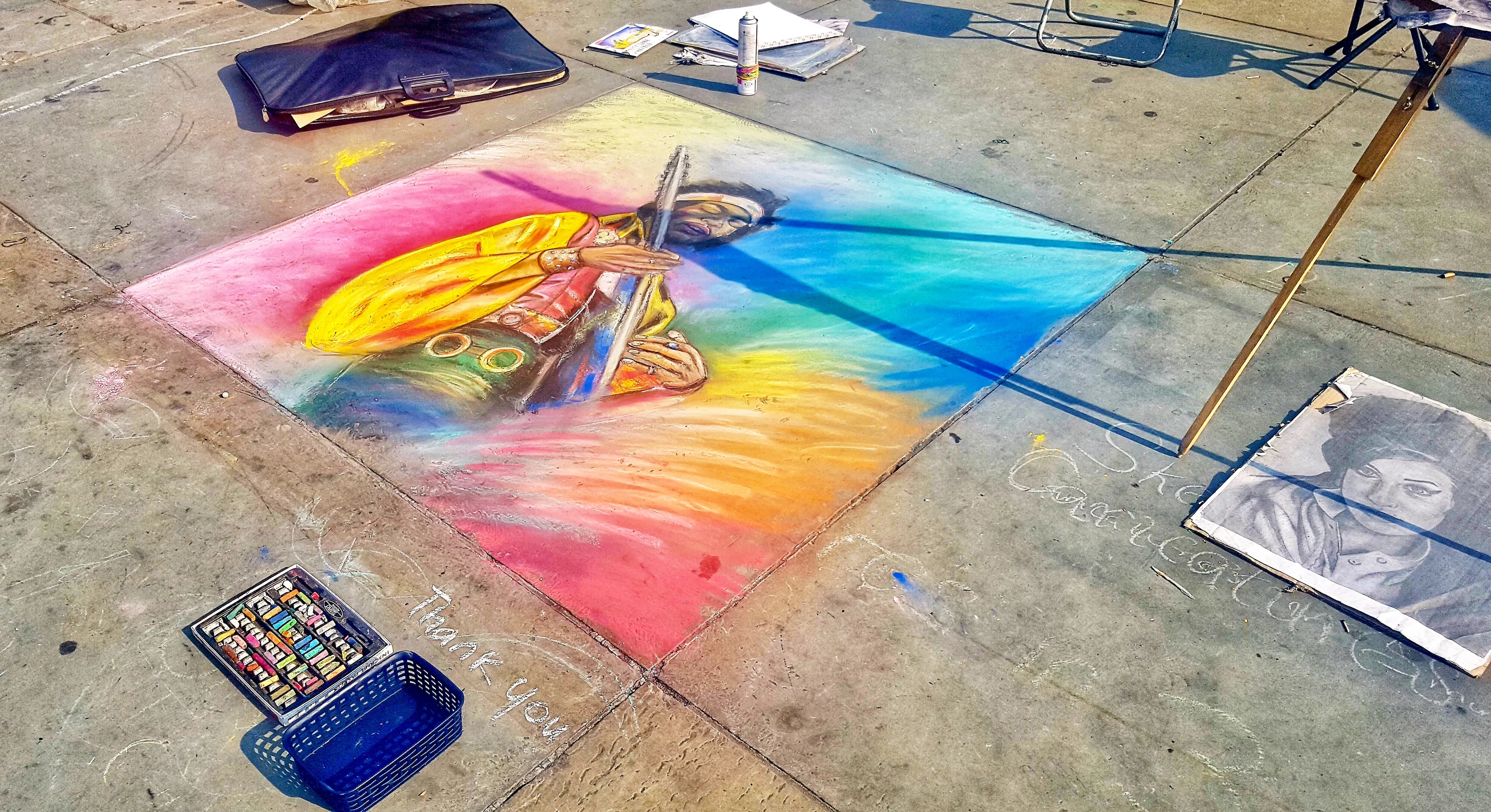 Artwork on Pavements (sidewalks)