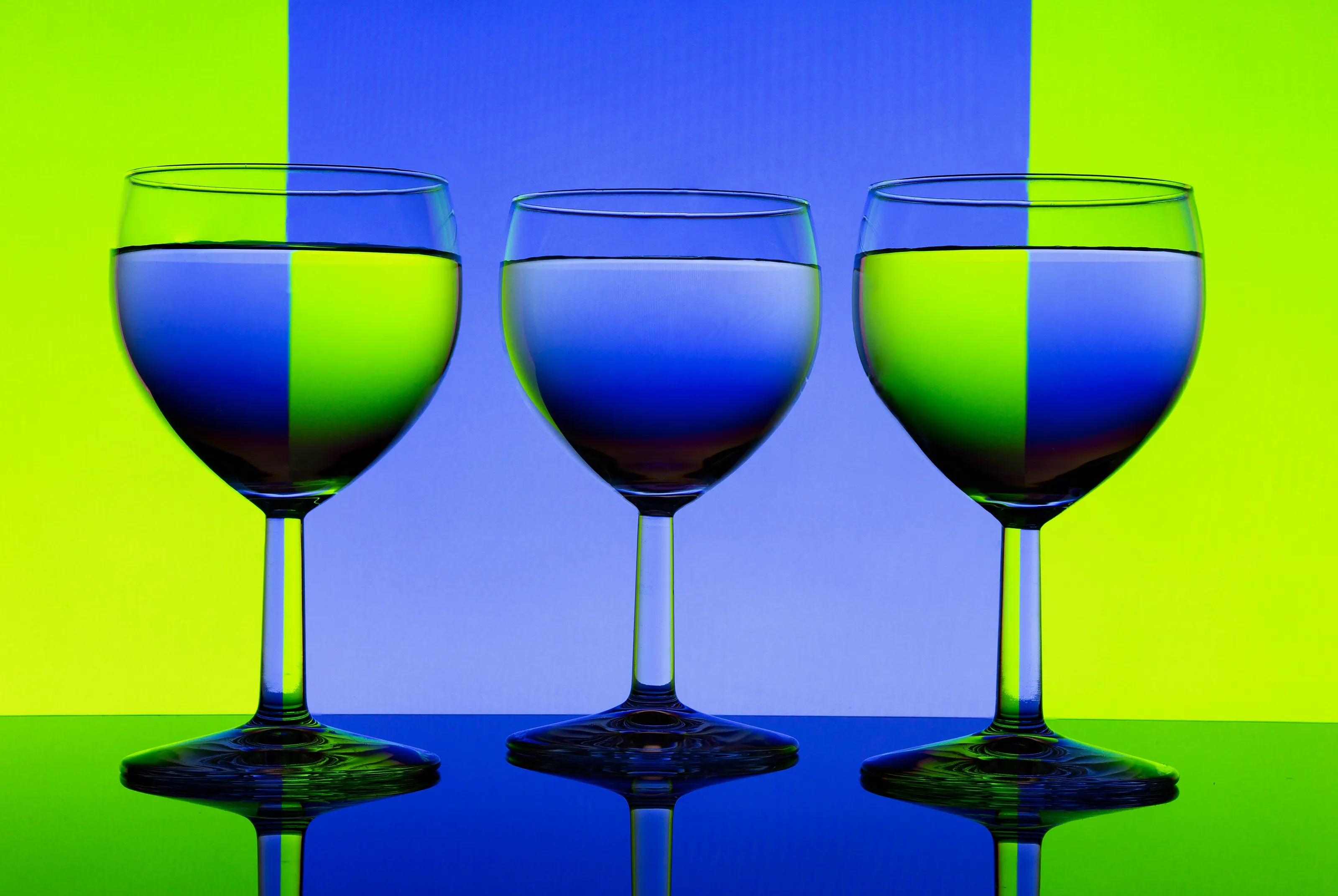 Blue and Green
