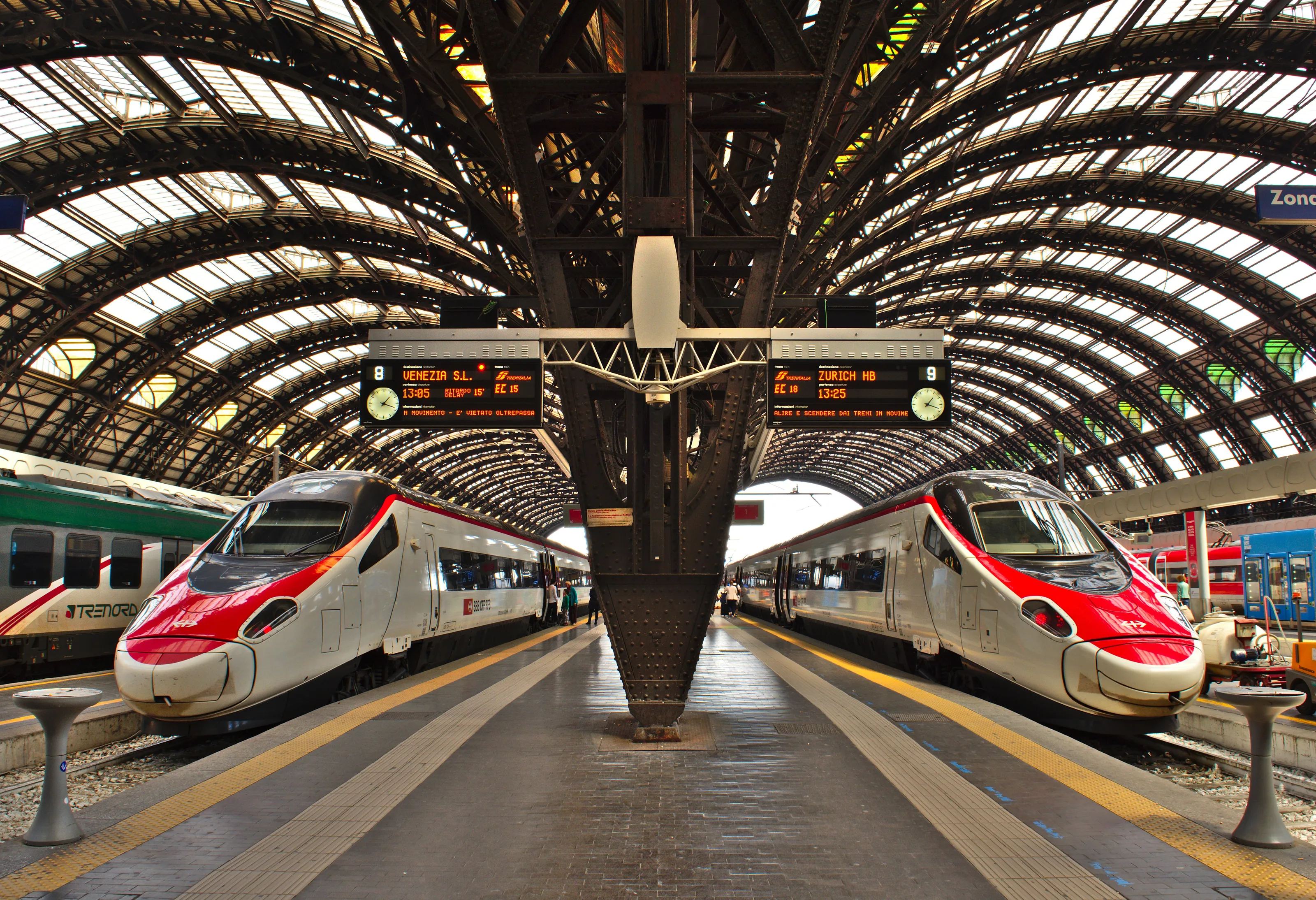 Trains in a Station (No subway or trams)