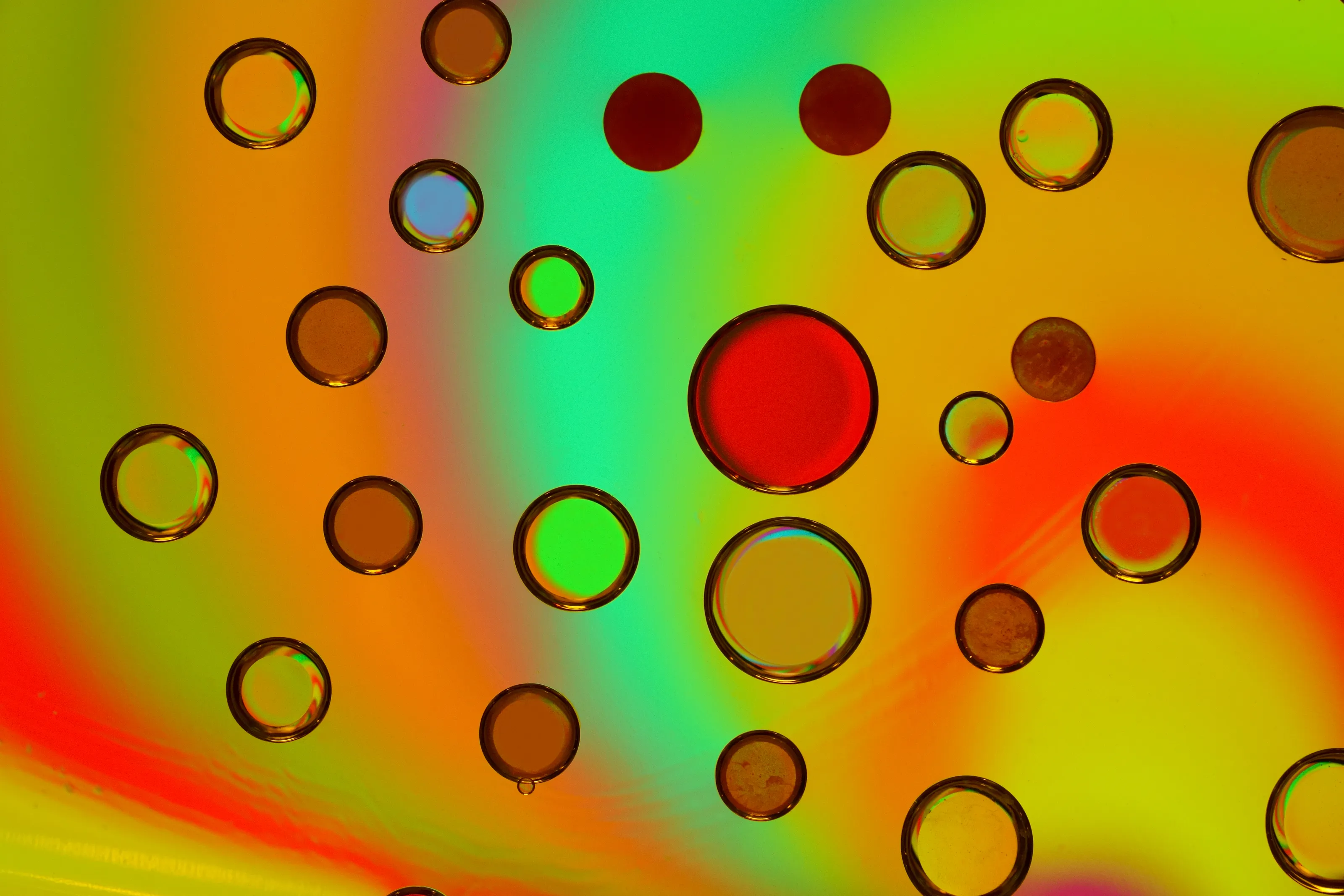 Oil on Water Macro