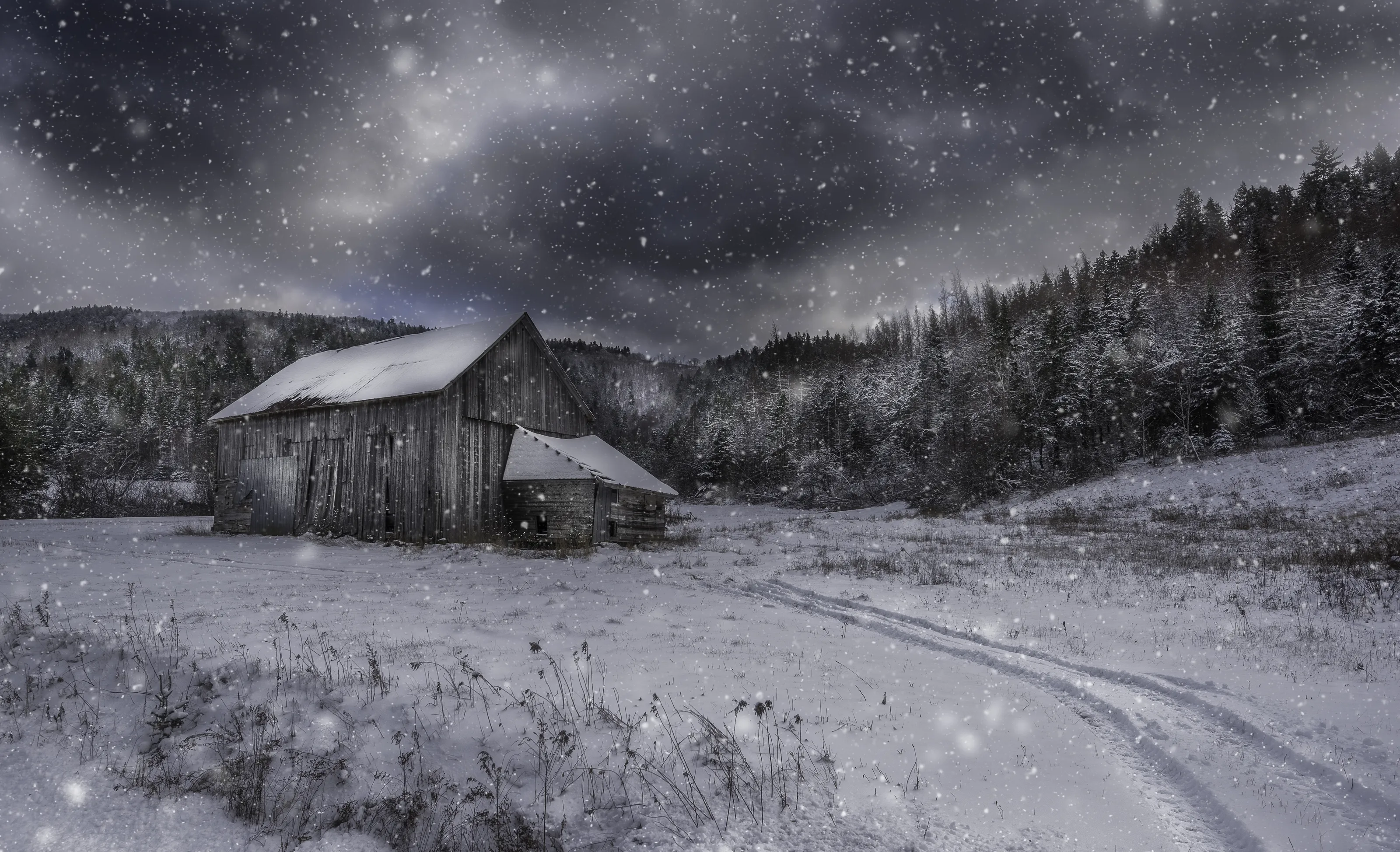 Freezing winter