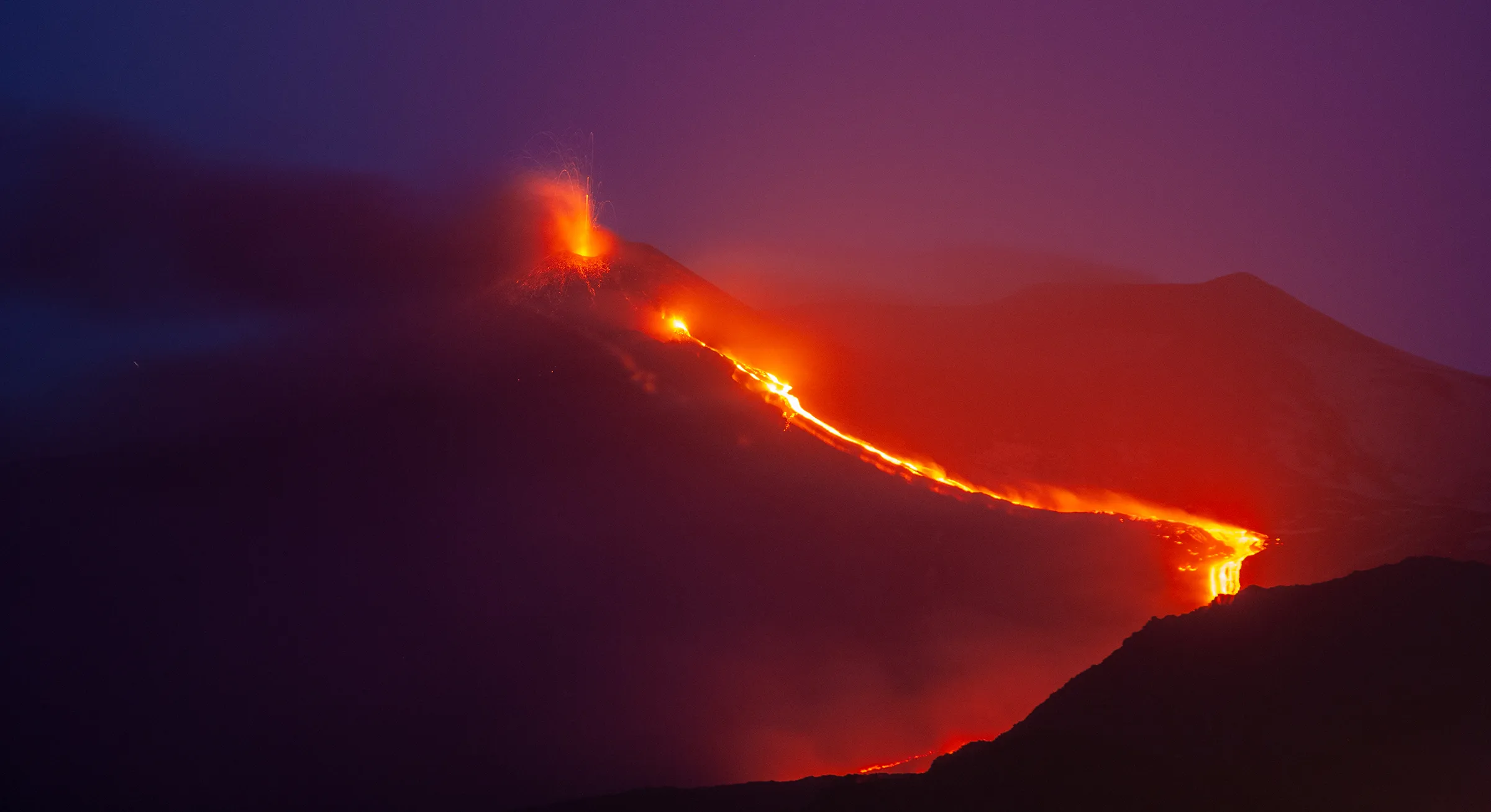 Volcanic Activity in Colour